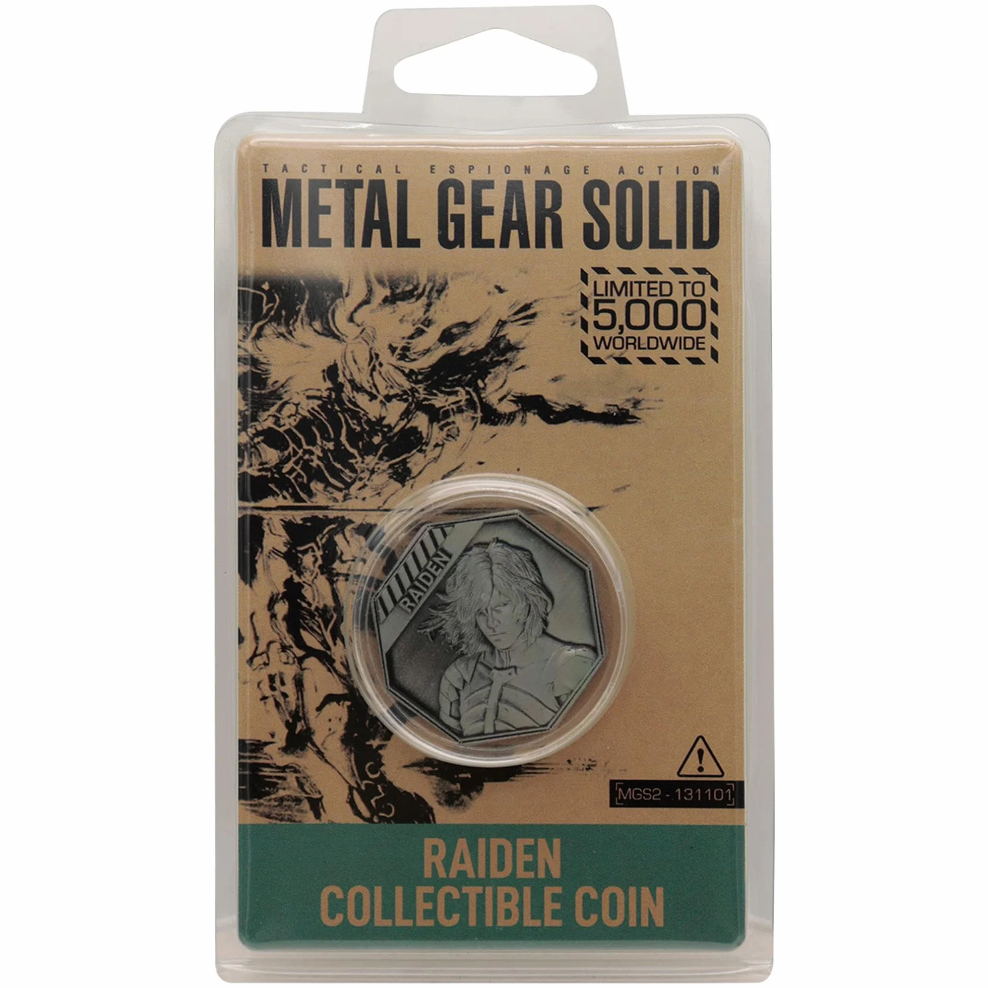 FaNaTtik Metal Gear Solid 2 Raiden limitowana edycja kolekcjonerska moneta – oficjalnie licencjonowana, 5000 na całym świecie, edycja kolekcjonerska, prezent dla graczy