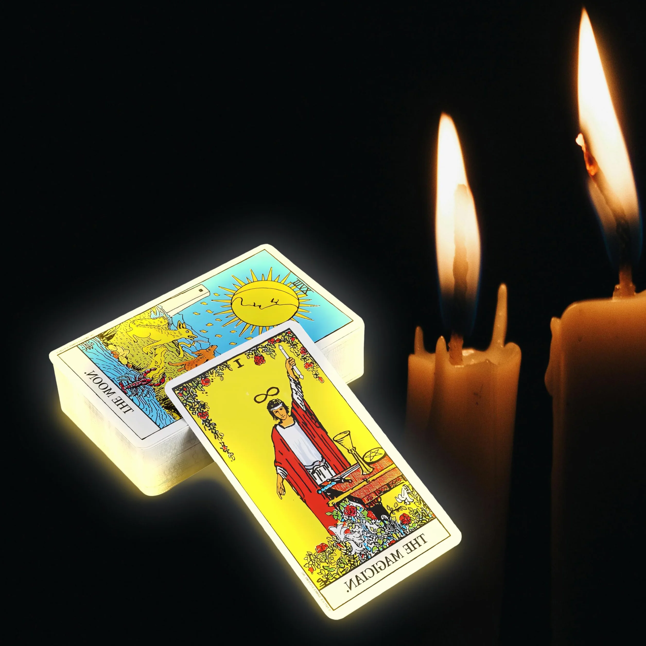 Retoo Karty do gry Tarot 78 kart Jeźdźców z instrukcjami dla doświadczonych i początkujących