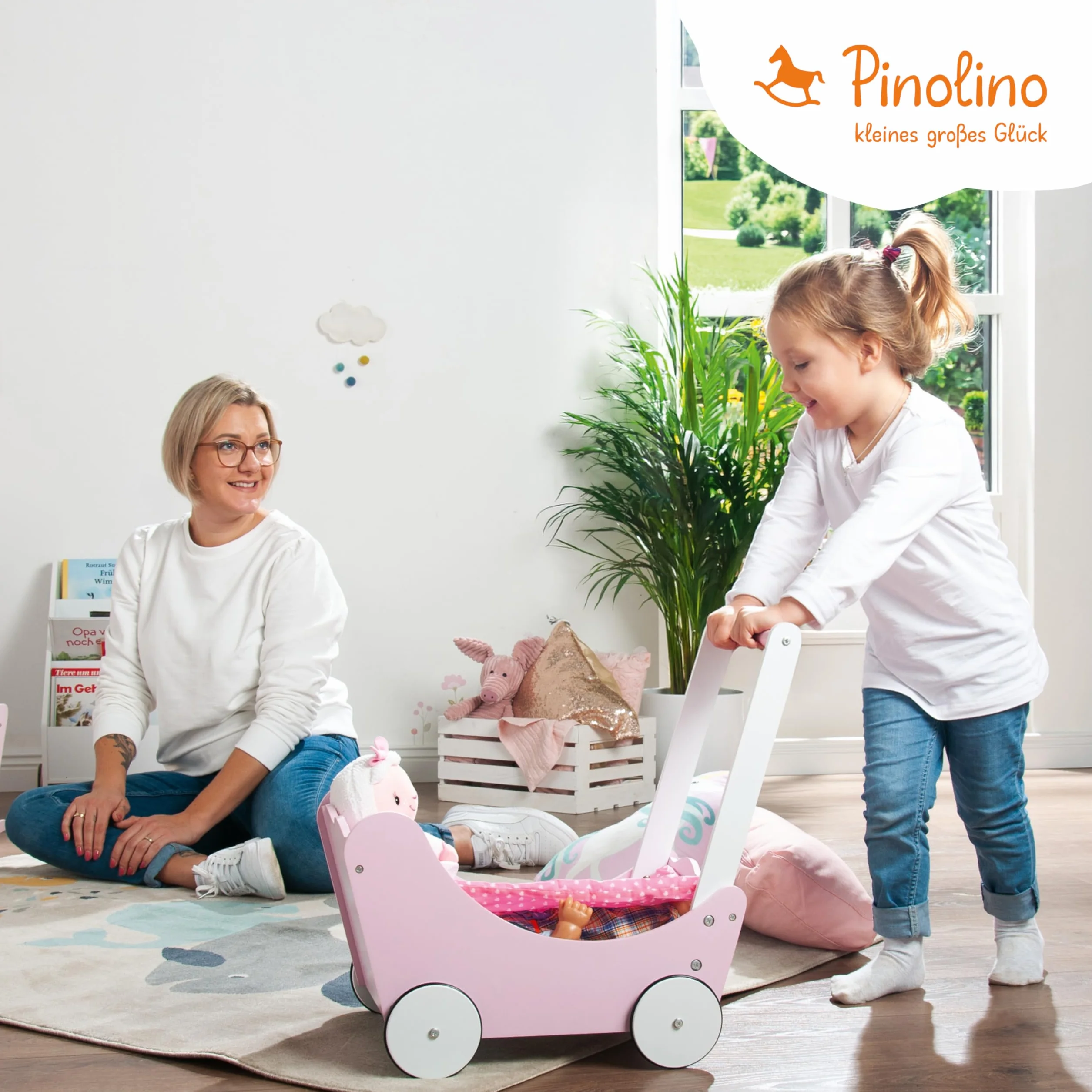 Doll's pram 'Jasmin', 4 parts