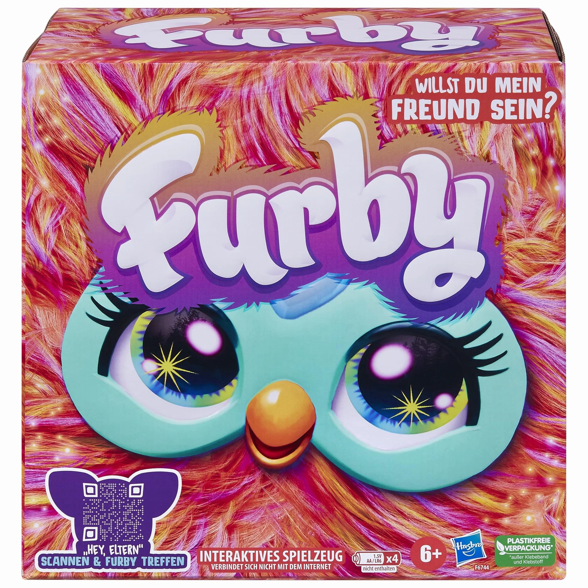Hasbro Furby Zabawka interaktywna (pomarańczowa) - wersja niemiecka