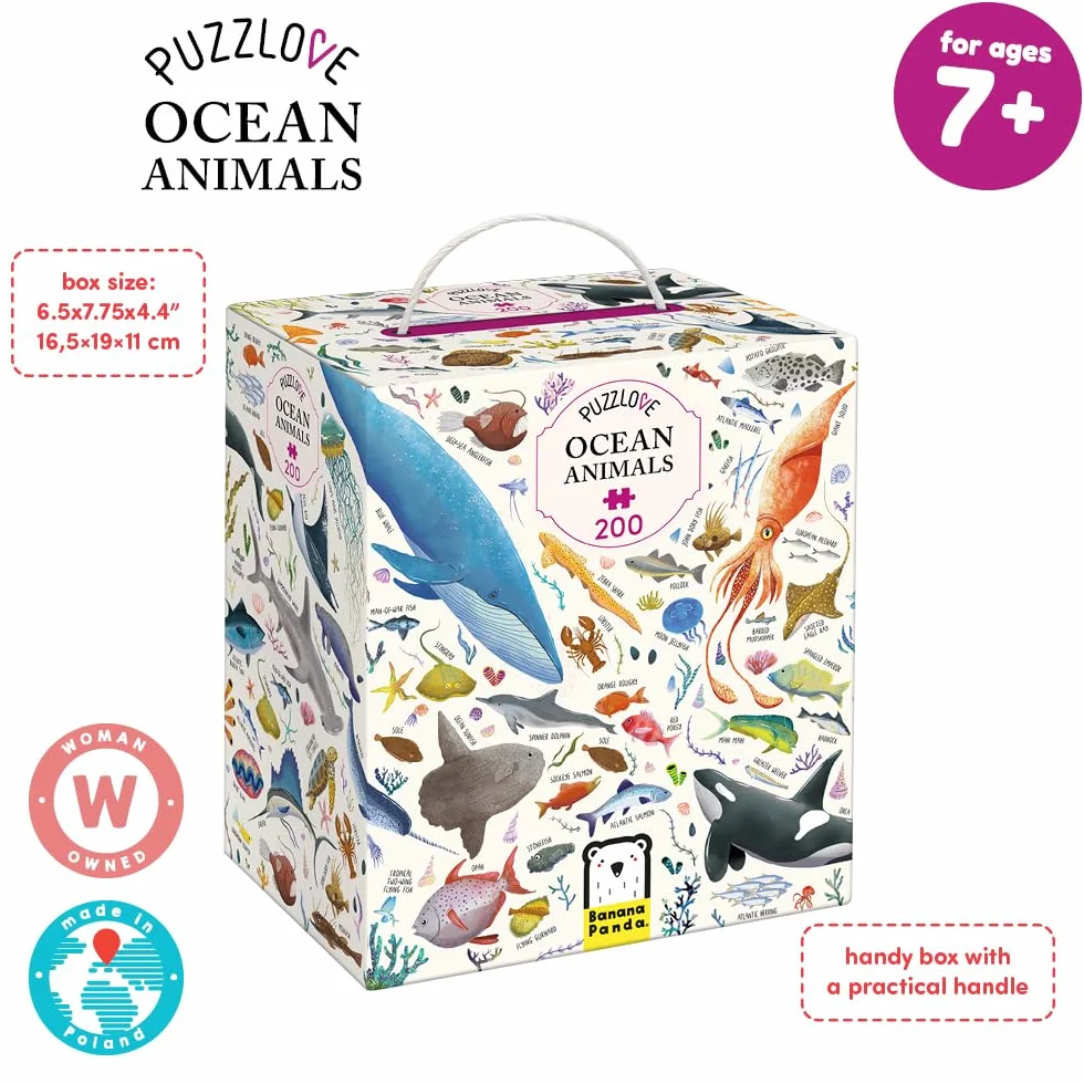 Puzzlove Ocean Animals (200 Pcs) 7+ Floor Puzzle