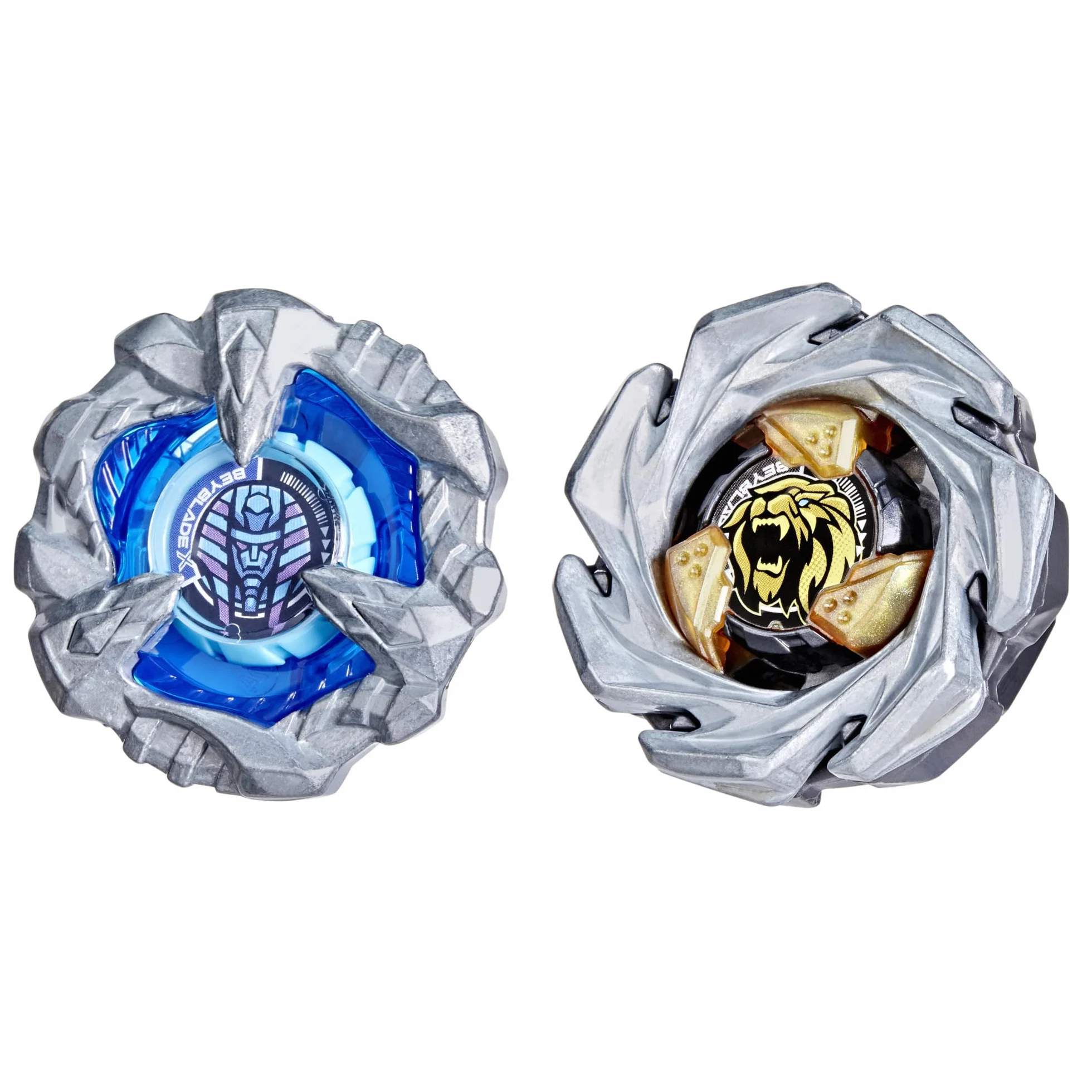 Dwupak bączków Beyblade X Cowl Sphinx 1-80GF i Crest Leon 7-60GN