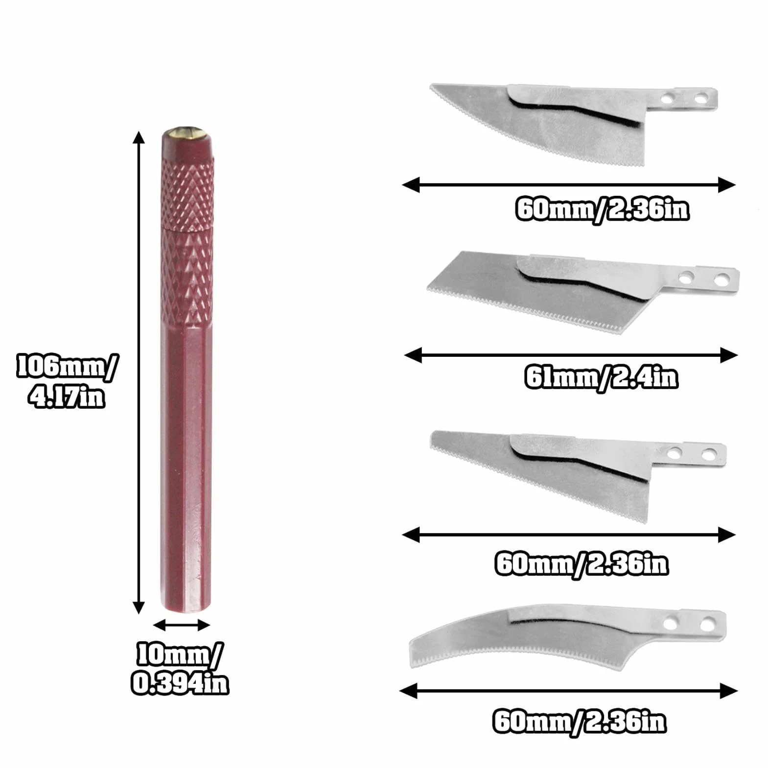 Zestaw pilarek ręcznych do modelarstwa, do modelowania, narzędzia rzemieślnicze, zestaw pił ręcznych - Hobby Craft Saw zestaw narzędzi do metalu z 4 nożami do majsterkowania do ręcznego cięcia