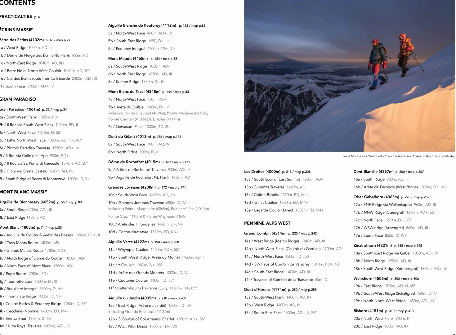 THE 4000M PEAKS OF THE ALPS VOLUME 1 : WEST: Selected Alpine Climbs & Ski Mountineering Routes