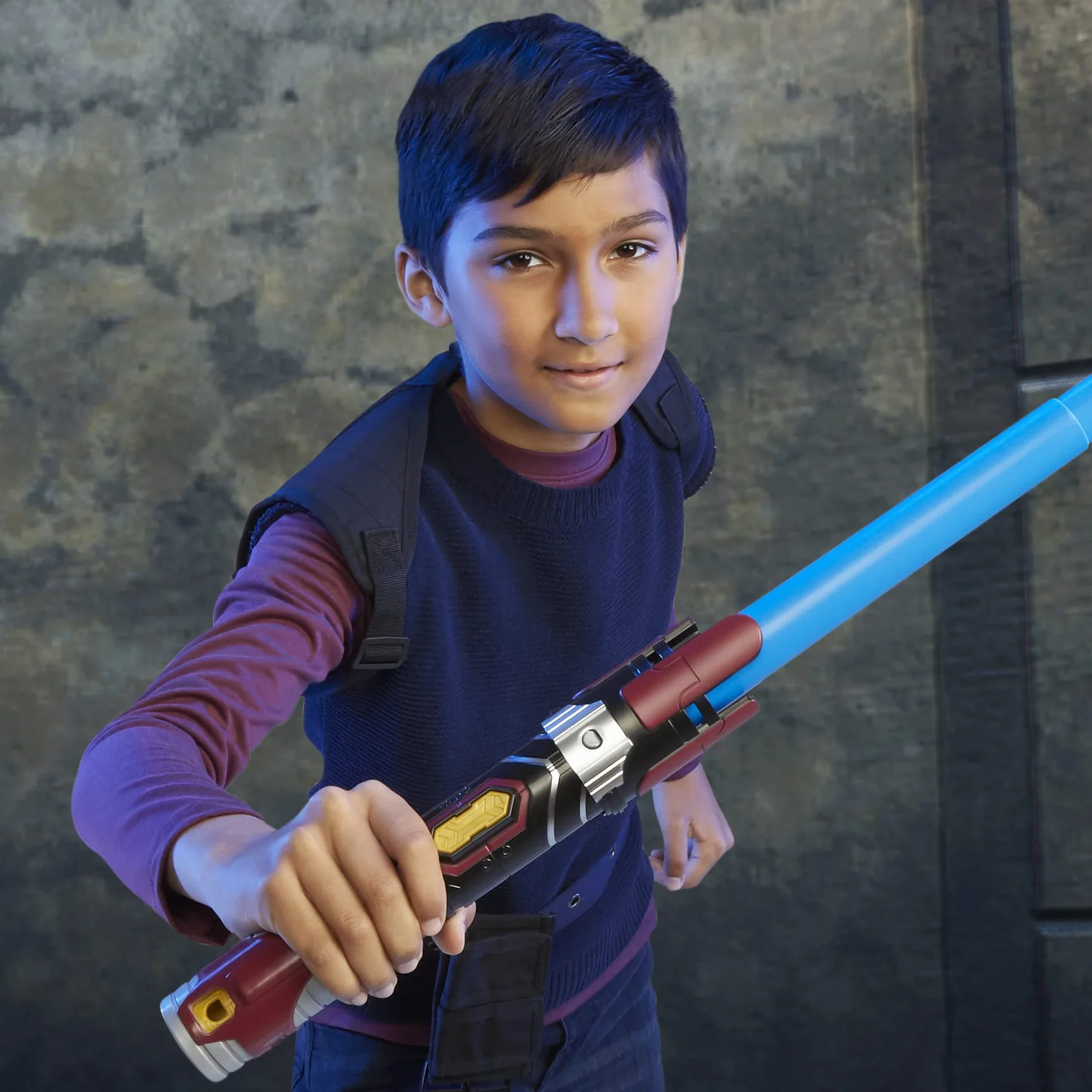 Star Wars Lightsaber Forge, miecz świetlny Anakin Skywalker z niebieskim ostrzem, możliwość personalizacji, dla dzieci od 4 lat