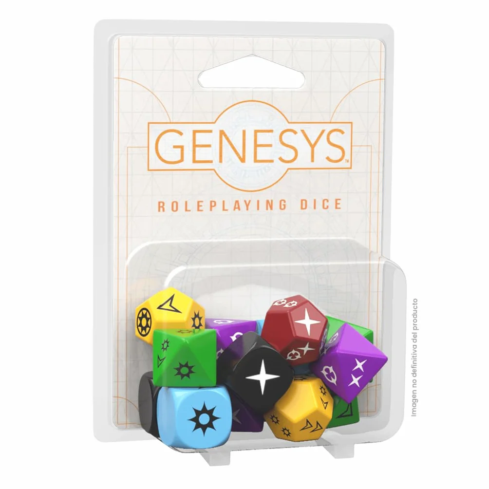 Edge, Genesys RPG: Zestaw kości do odgrywania ról, RPG wielokolorowy