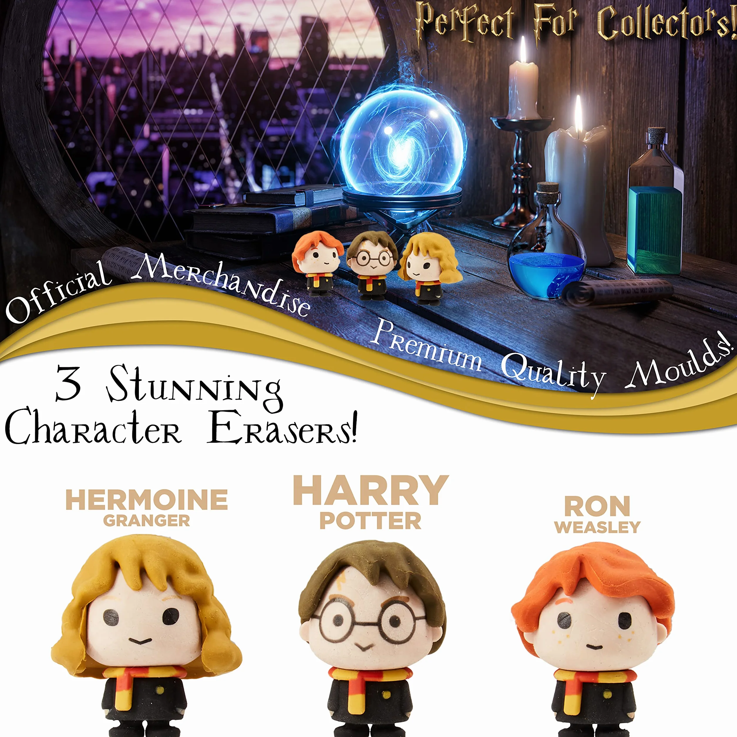 Harry Potter gumki do zmazywania figurki 3 sztuki