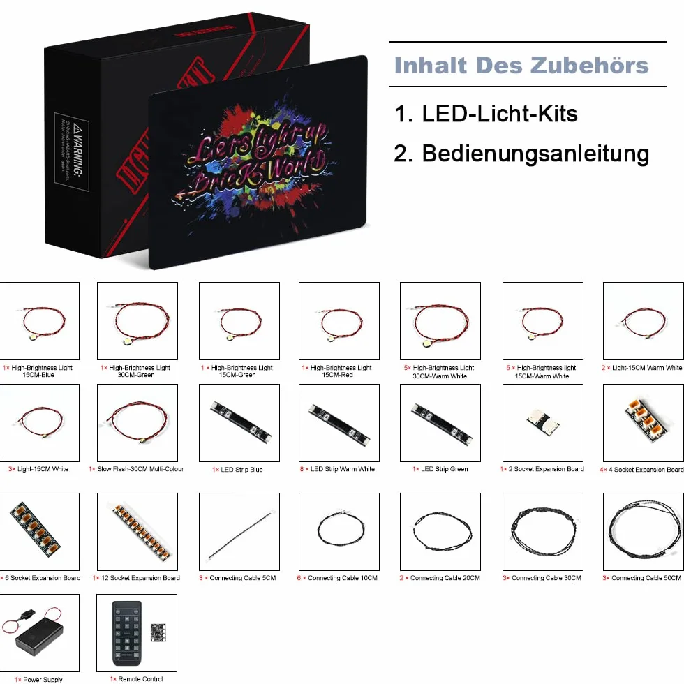 BrickBling Zestaw oświetleniowy z pilotem zdalnego sterowania, kompatybilny z 10316 Władca Pierścieni Rivendell (nie klocki Lego), zestaw oświetleniowy, kreatywne lampki do zabawek