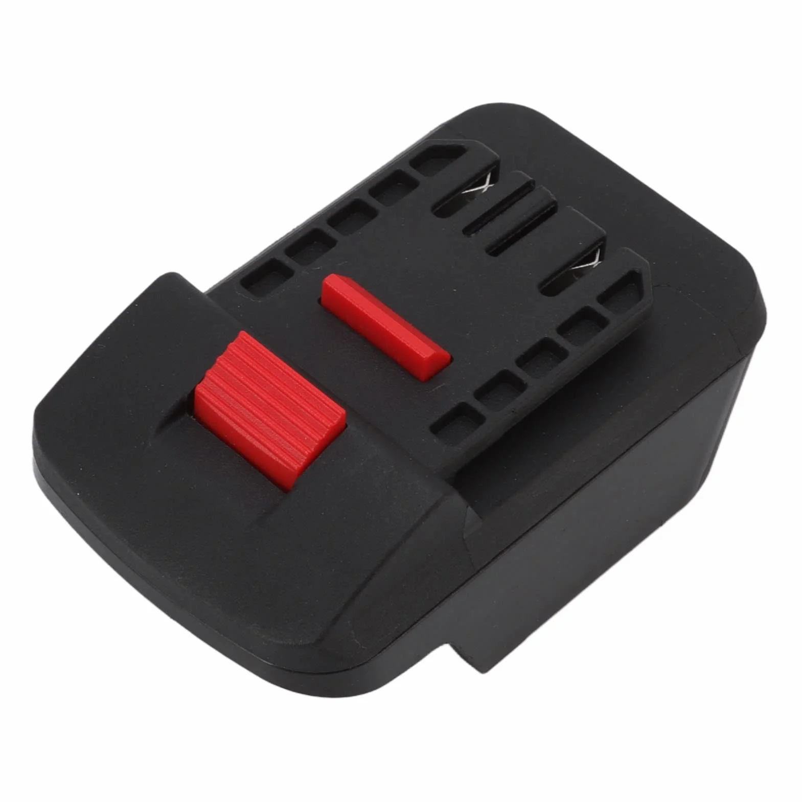 Adapter Akumulatora 18V na 20V do Elektronarzędzi z Zabezpieczeniem przed Zwarciem, Konwerter ABS Czarny Kompatybilny z Różnymi Markami