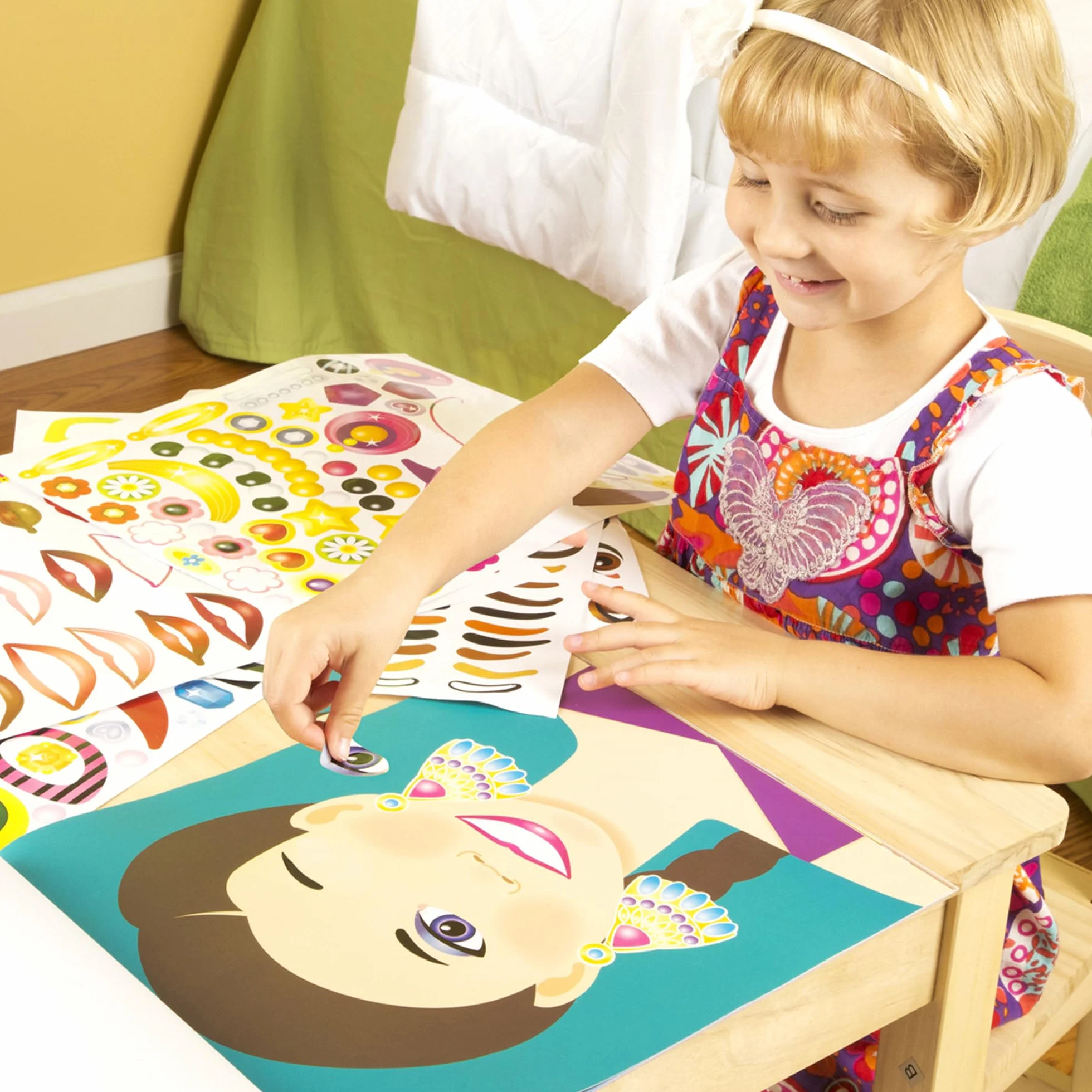 Melissa & Doug – Blok z Naklejkami do Tworzenia Twarzy | Zadania | 3+ | Prezent dla Chłopca lub Dziewczynki