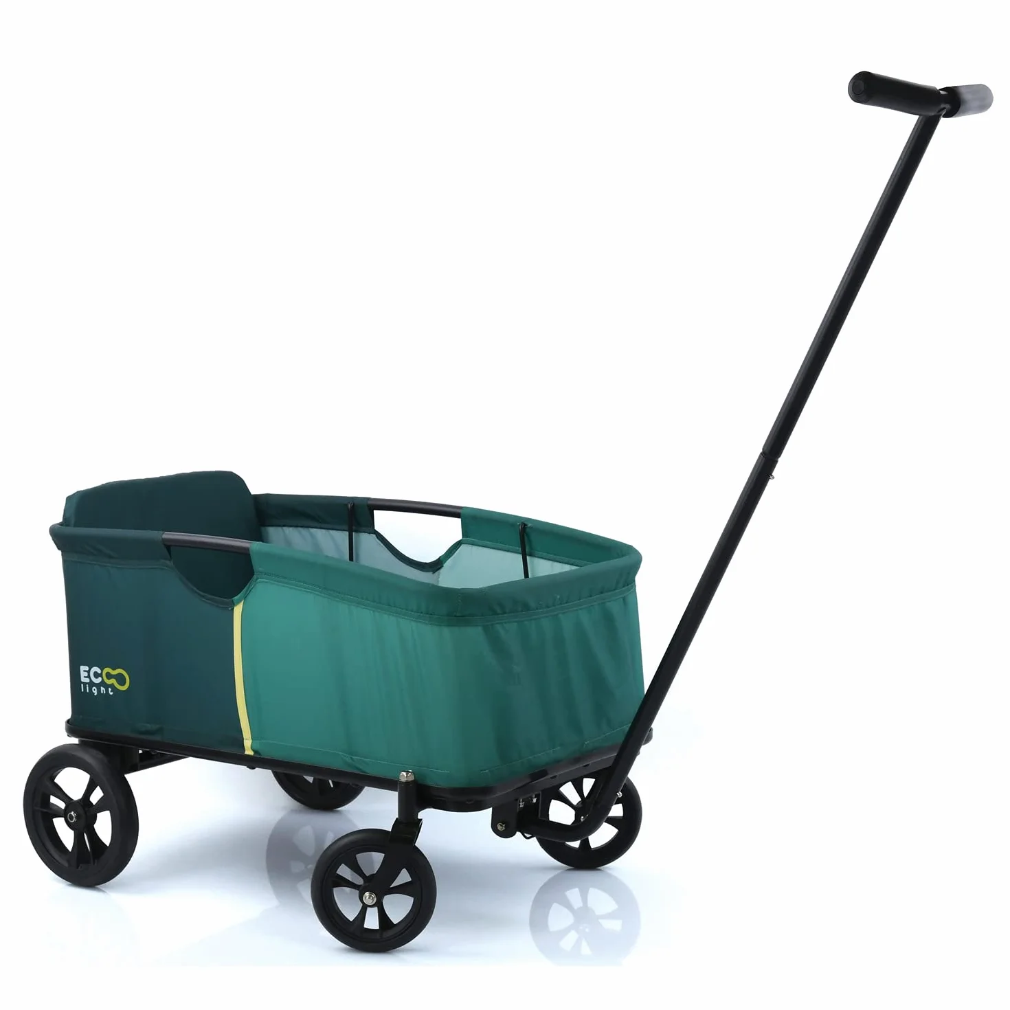 Hauck wózek ręczny Eco Light, stabilny, miękko wymoszczone siedzisko z oparciem, dla 1 dziecka, składany, obciążalny do 50 kg, Zielony
