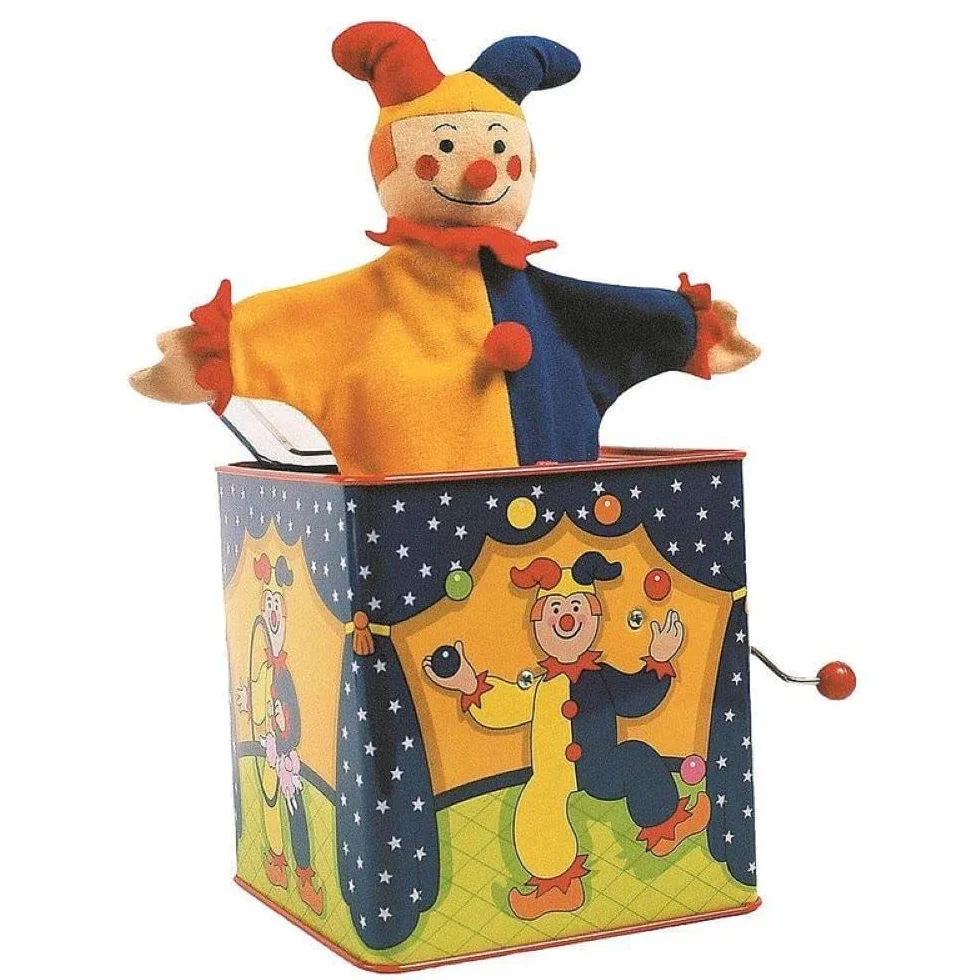Jester Jack w pudełku marki Schylling firmy Schylling
