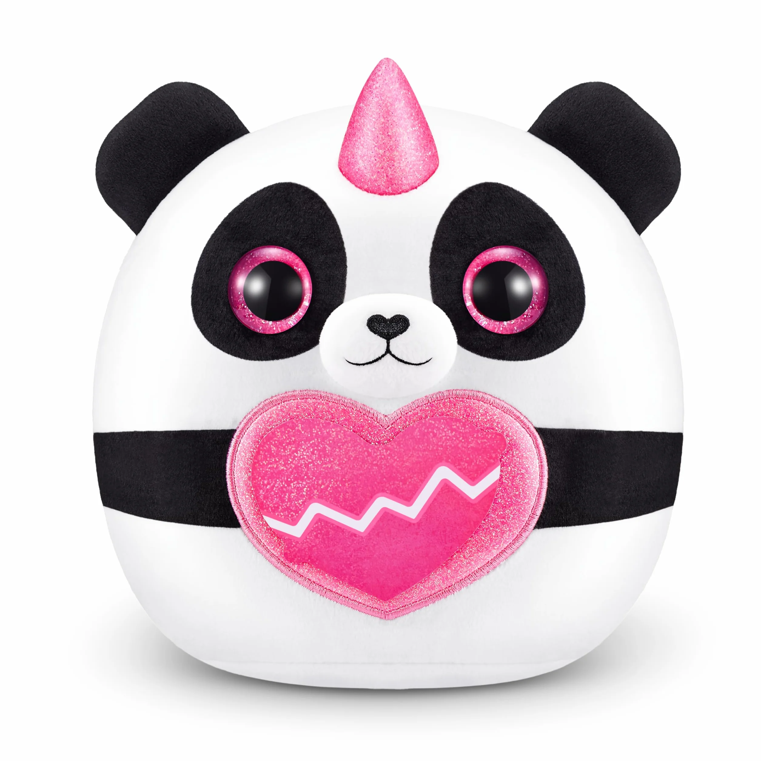 Rainbocorns Eggzania Mini Mania, Panda, by ZURU Plush Surprise Unboxing z miękką zabawką dla zwierząt, pomysł dla dziewczyn z wyobrażoną zabawą (Panda)