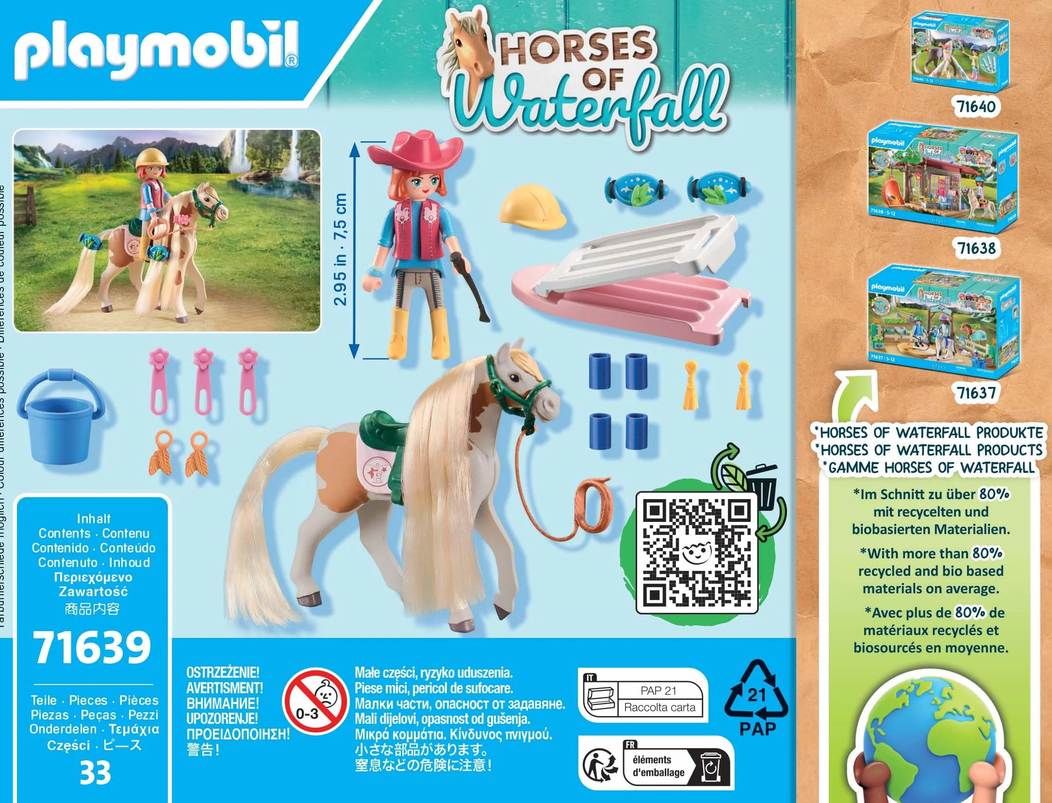 PLAYMOBIL Horses of Waterfall 71639 Ellie z koniem, od 5 lat