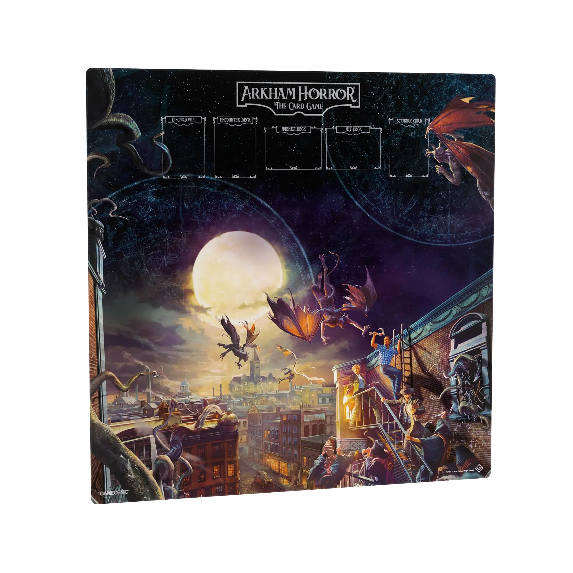Gamegenic - Arkham Horror: mata do gry w centrum gier 70 x 70 cm