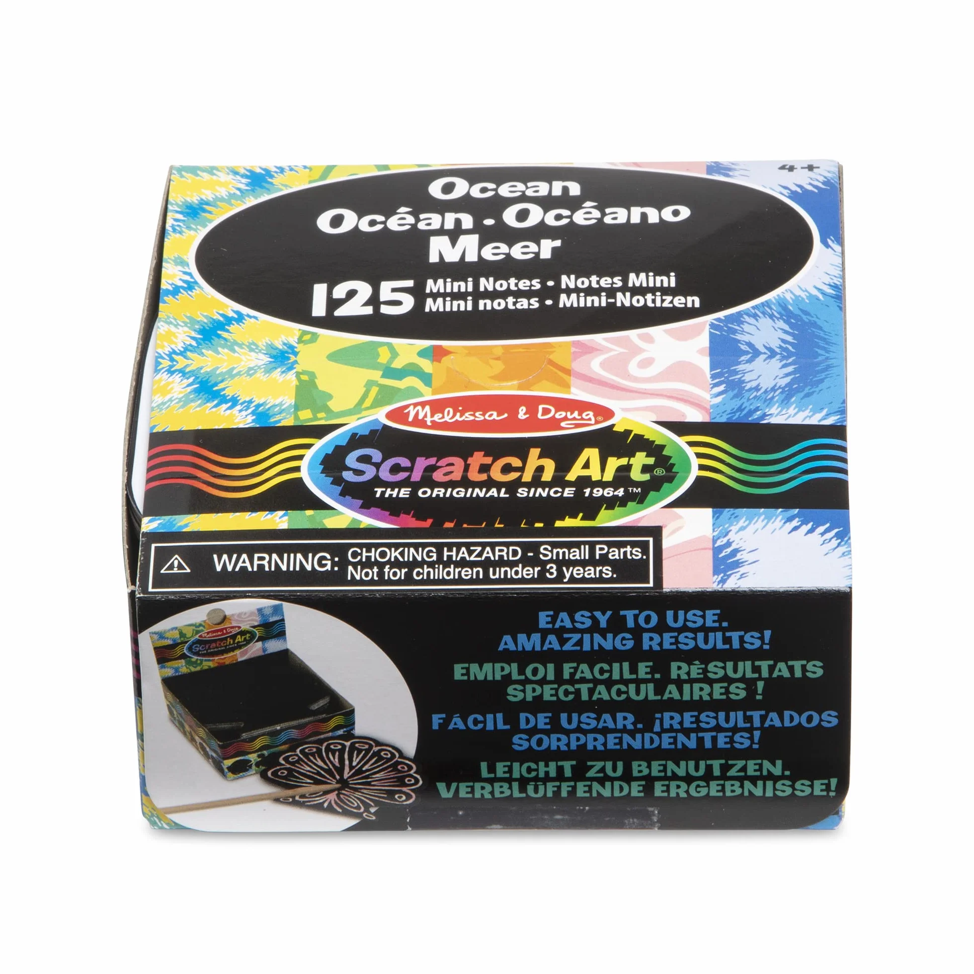 Melissa & Doug Motywem Oceanu | Zdrapki | Rękodzieło | Zestawy pieczątek & szablony | Prezent świąteczny | Sztuka do zdrapywania | Sztuka i rzemiosło | 4+ | Prezent dla chłopca lub dziewczyny