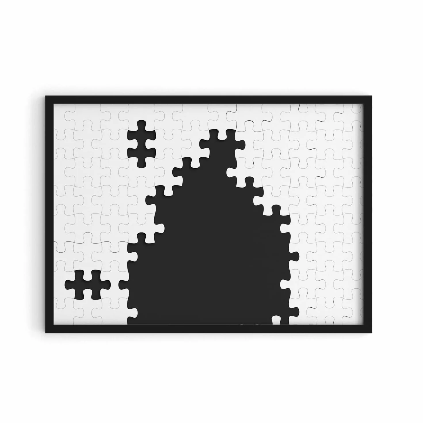 Puzzle ramka 50 x 70 cm pasuje do Ravensburger 1000 (czarna) rama aluminiowa