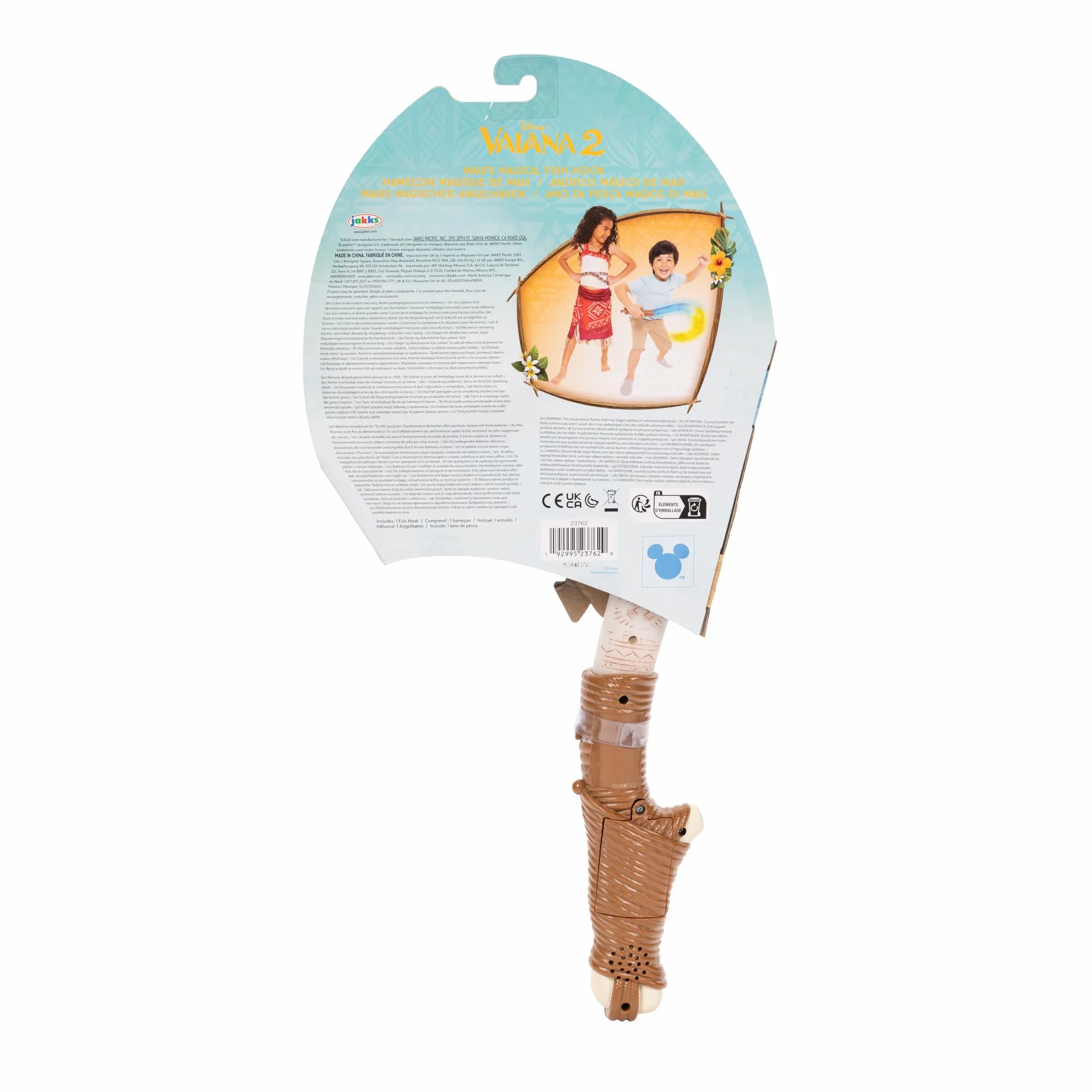 Moana 2 Disney's Maui Magical Fish Hook od Jakks Pacific, do odgrywania ról Oficjalnie licencjonowany przez Disney