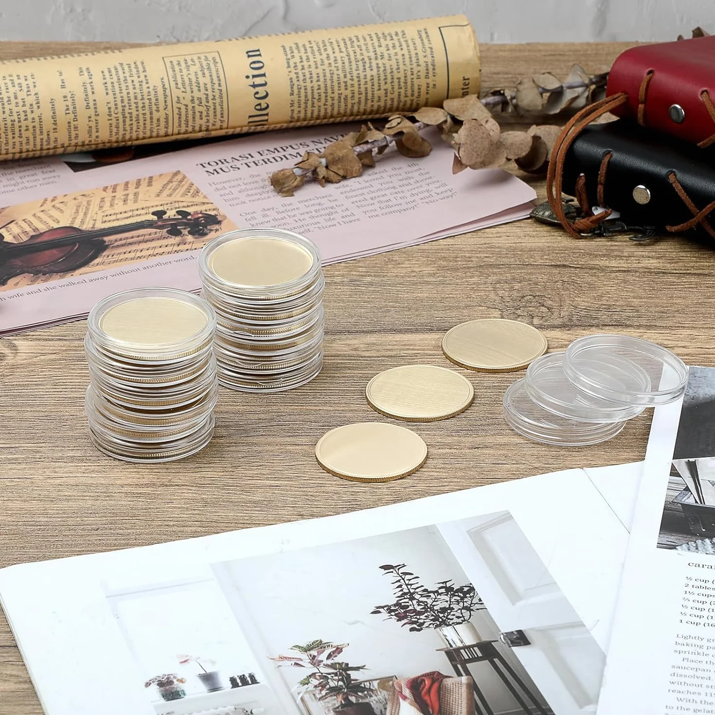 20 sztuk miejsc do grawerowania, DIY mosiężna moneta 40 x 3 mm, mała pusta mosiężna moneta do grawerowania