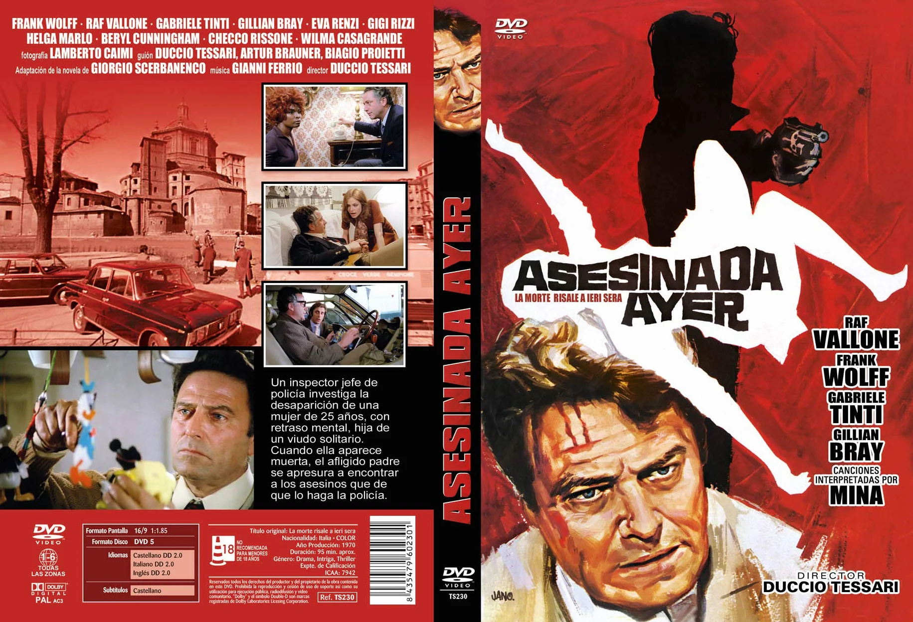 Asesinada Ayer DVD 1970 La morte risale a ieri será
