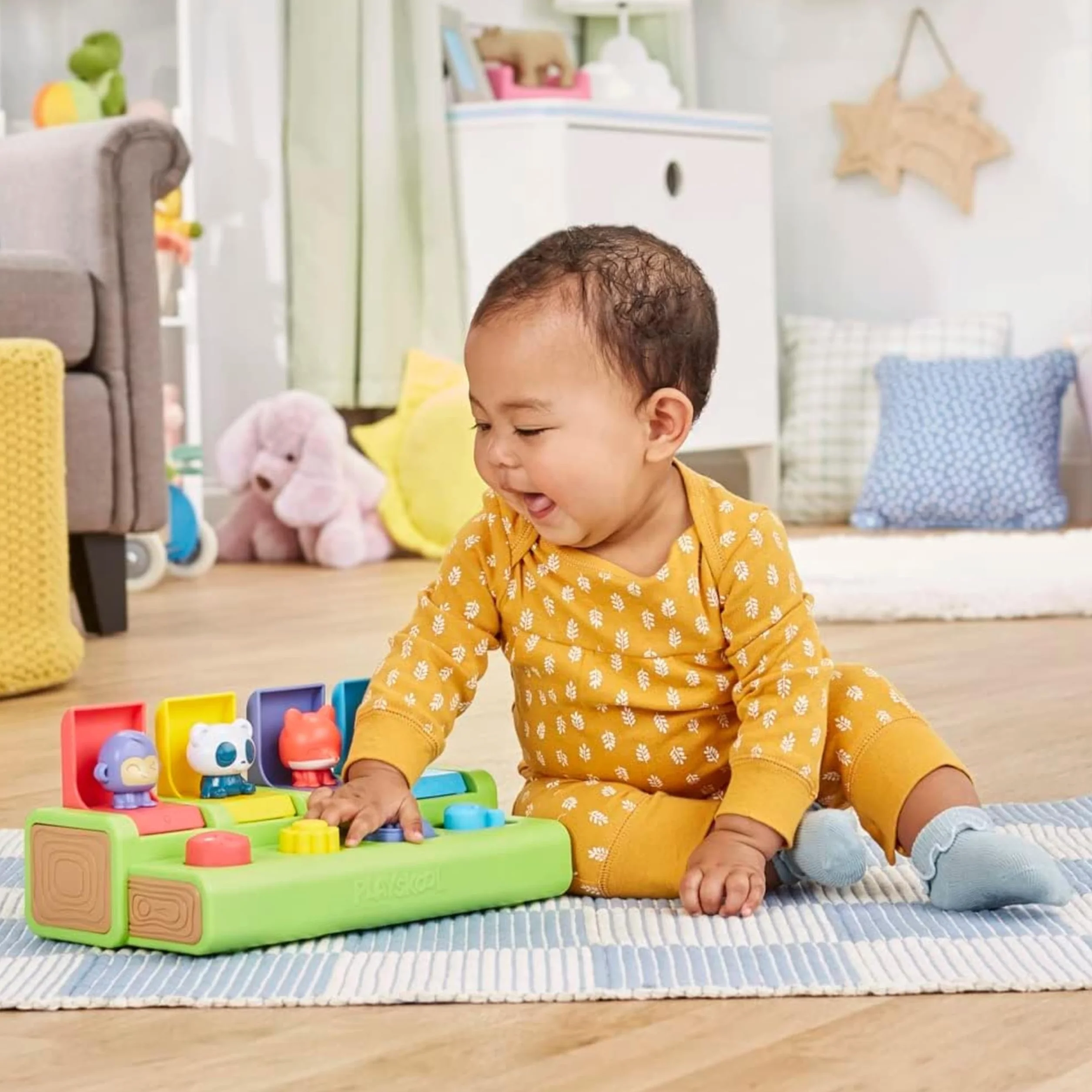 Zabawka z wyskakującymi elementami Wyskakujący przyjaciele Playskool dla niemowląt i małych dzieci w wieku od 9 miesięcy (tylko na Amazon)