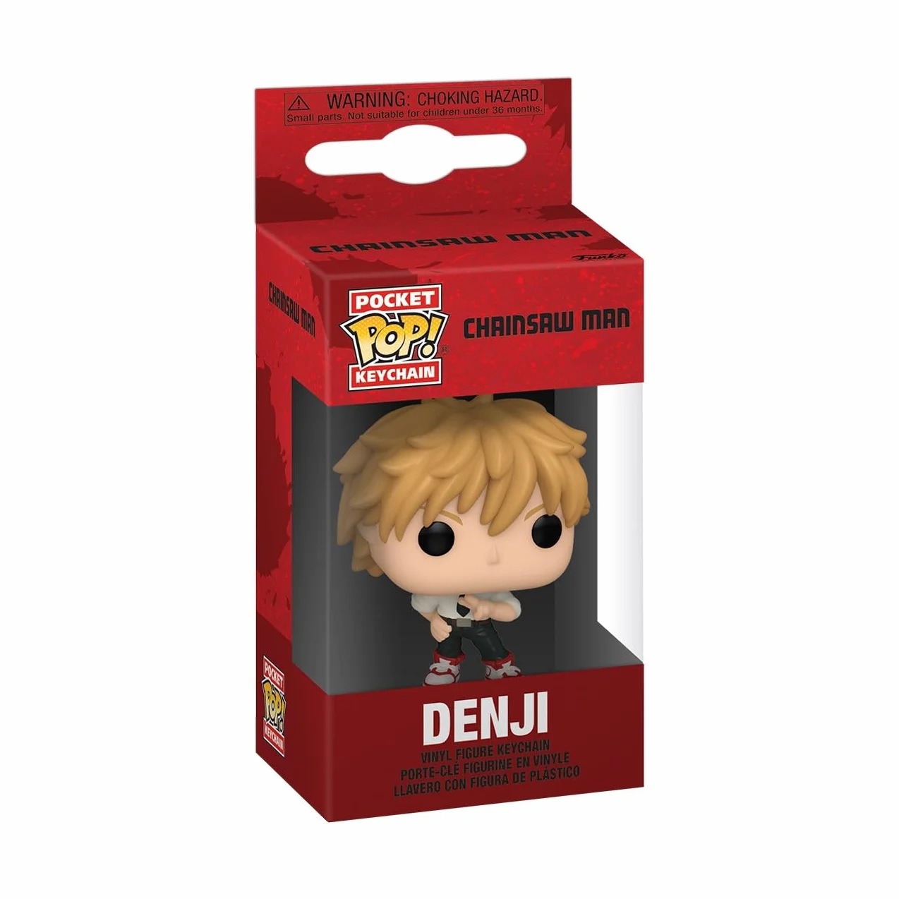 Funko POP! Brelok do kluczy: CSM - Denji - Chainsaw Man Novelty Keyring - kolekcjonerska mini figurka - wypełniacz do pończoch - pomysł na prezent - oficjalny towar - fani anime - dekoracja plecaka