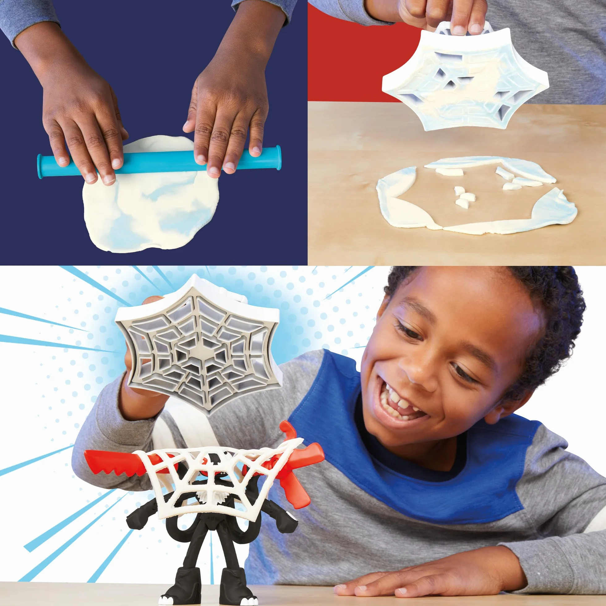 Zestaw do zabawy Play-Doh Marvel Spider-Man Walcz, strzelaj i przecinaj
