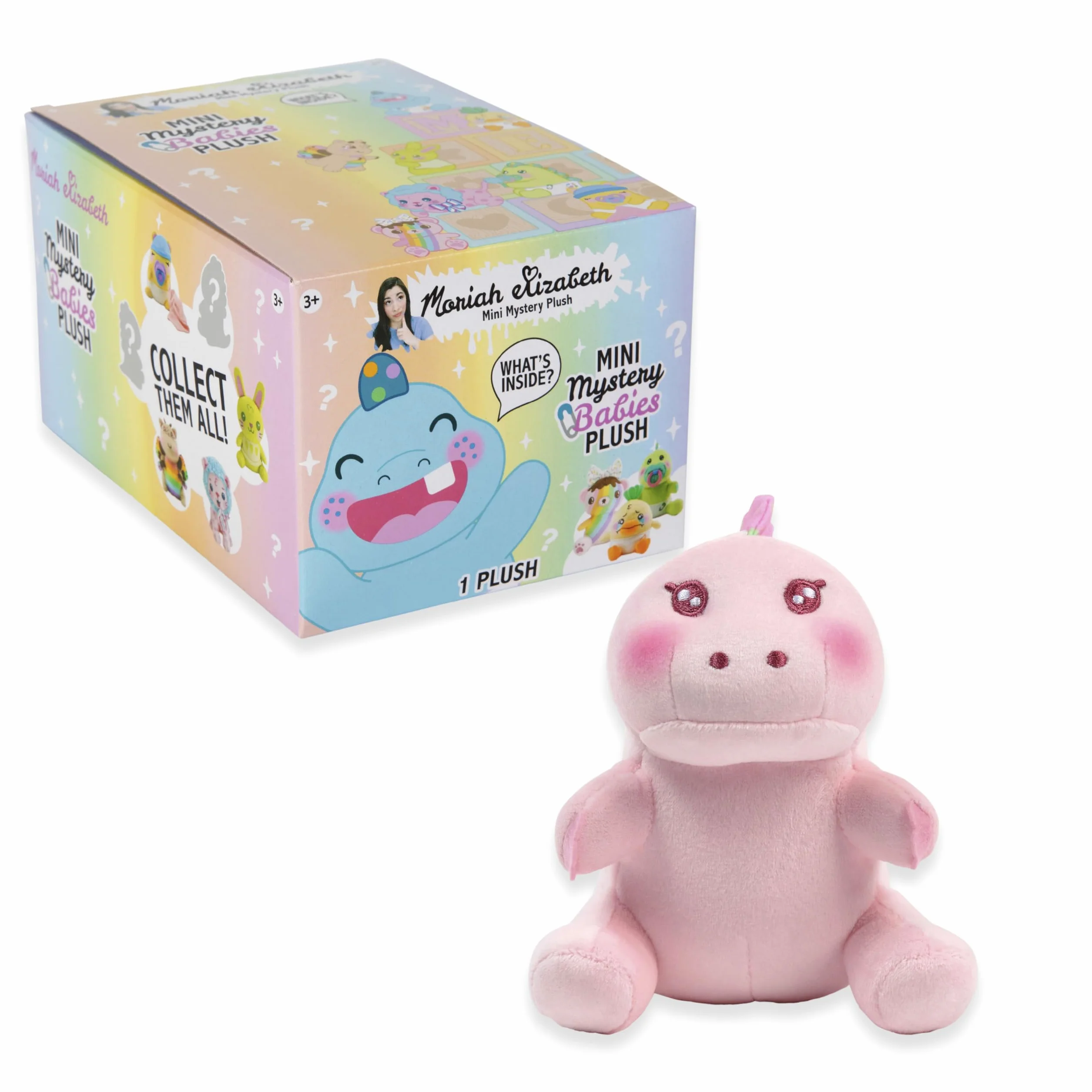 Moriah Elizabeth Mini tajemniczy plusz, seria 4, Baby Mystery Plush, YouTube Craft Channel, Blind Box, 1 z 8 możliwych, oficjalny produkt