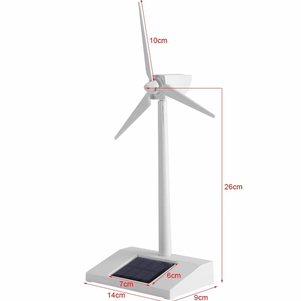 Mini energia słoneczna wiatrak zabawka model zasilany energią słoneczną wiatrak 3D dla dzieci nauka pomoc naukowa tekstylia domowe ornament model biurkowy zasilany energią słoneczną wiatrak