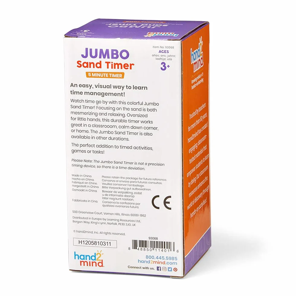 Learning Resources 5 Minuta Jumbo Piasek Regulator Czasowy
