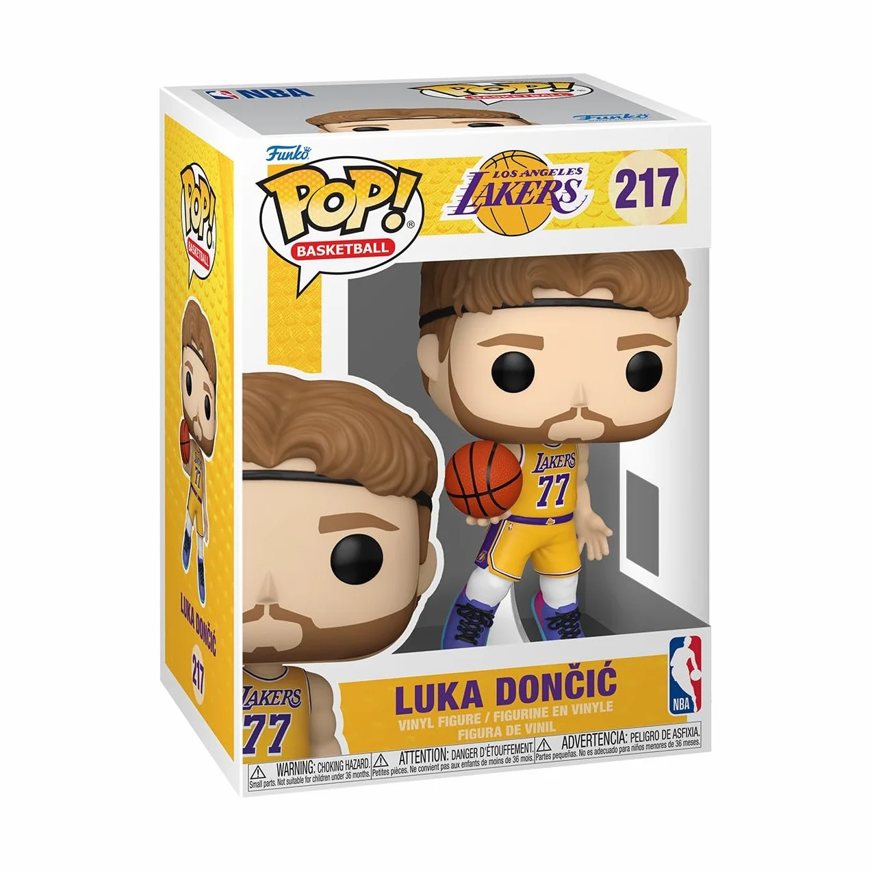 Funko Pop! NBA: Lakers - Luka Dončić - kolekcjonerska figurka winylowa - pomysł na prezent - oficjalny towar - zabawki dla dzieci i dorosłych - dla fanów sportu - figurka dla kolekcjonerów i