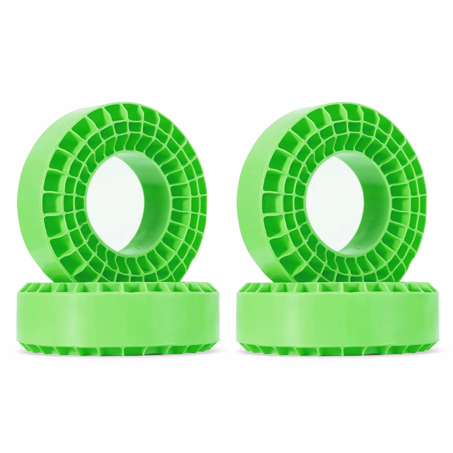 INJORA Wkładki z silikonowej gumy piankowej do opon 106-108mm 2.7" (Zielone)