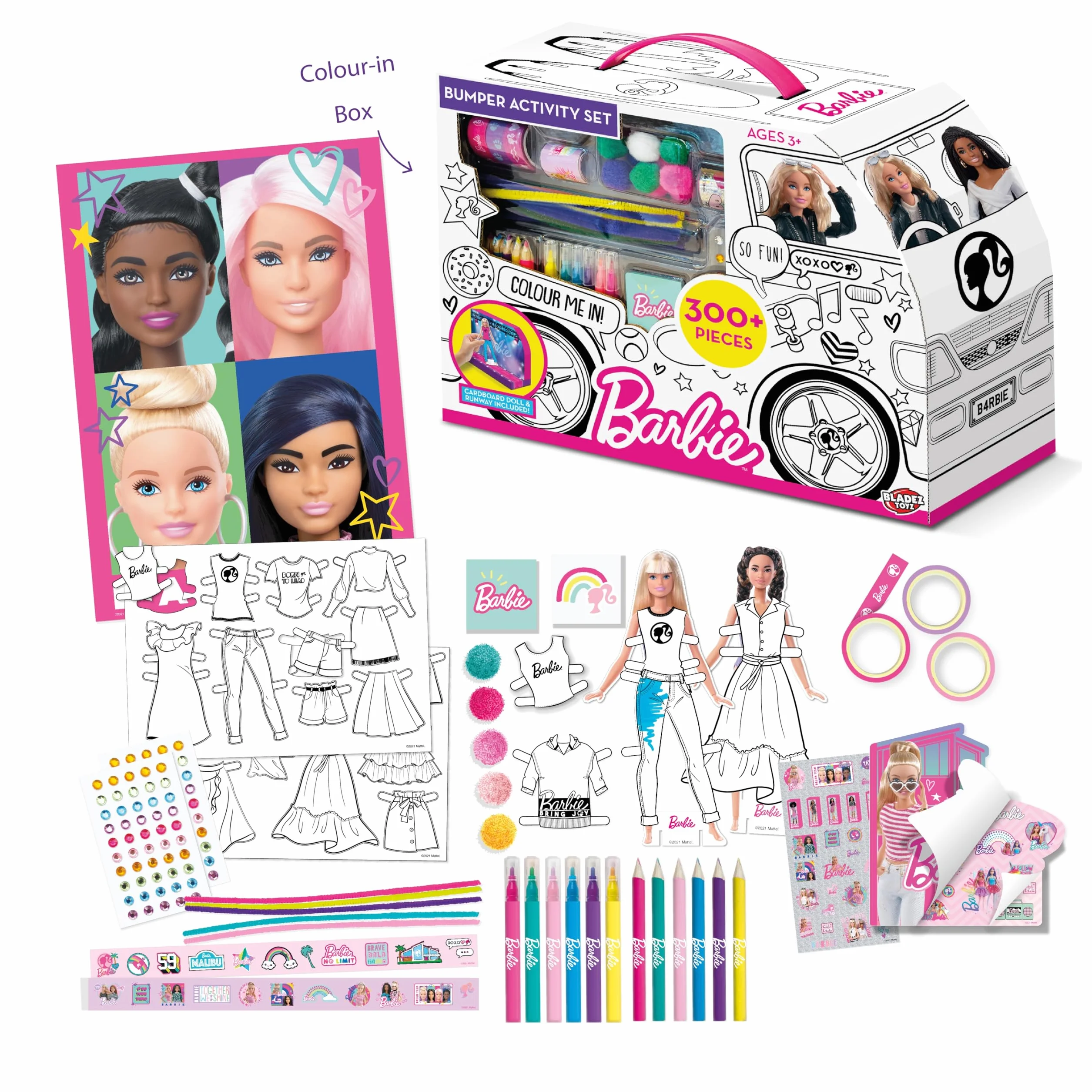 Bladez Toyz Barbie Creative Maker Kitz zestaw do ćwiczeń zderzaka 300 sztuk