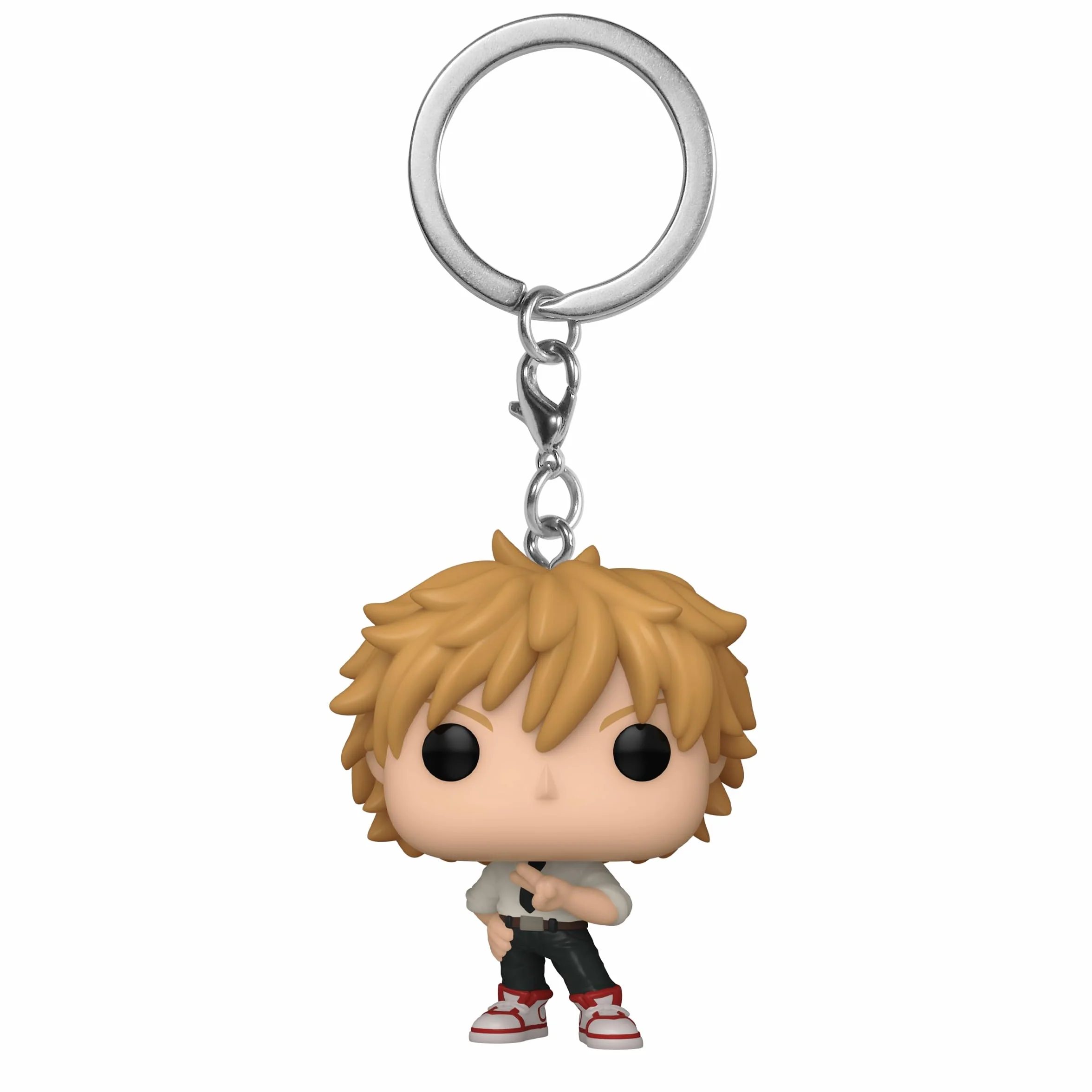 Funko POP! Brelok do kluczy: CSM - Denji - Chainsaw Man Novelty Keyring - kolekcjonerska mini figurka - wypełniacz do pończoch - pomysł na prezent - oficjalny towar - fani anime - dekoracja plecaka