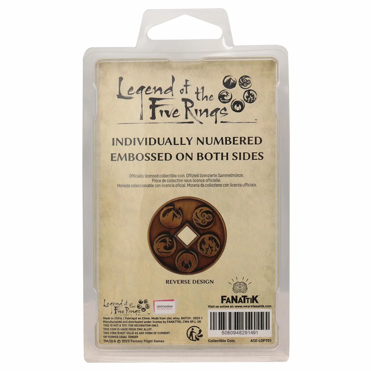 Legend of the Five Rings edycja limitowana moneta Koku