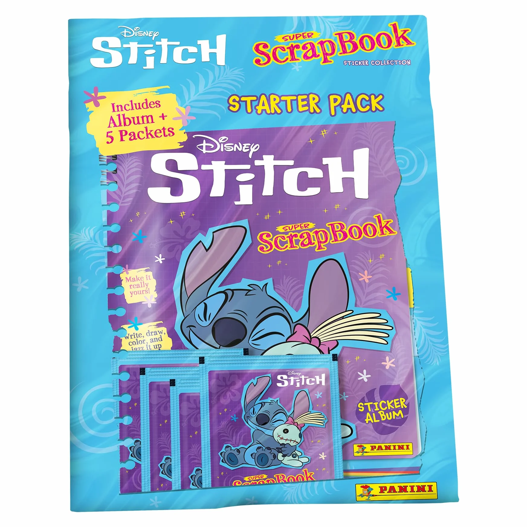 Kolekcja naklejek Stitch Super Scrapbook - Pakiet startowy
