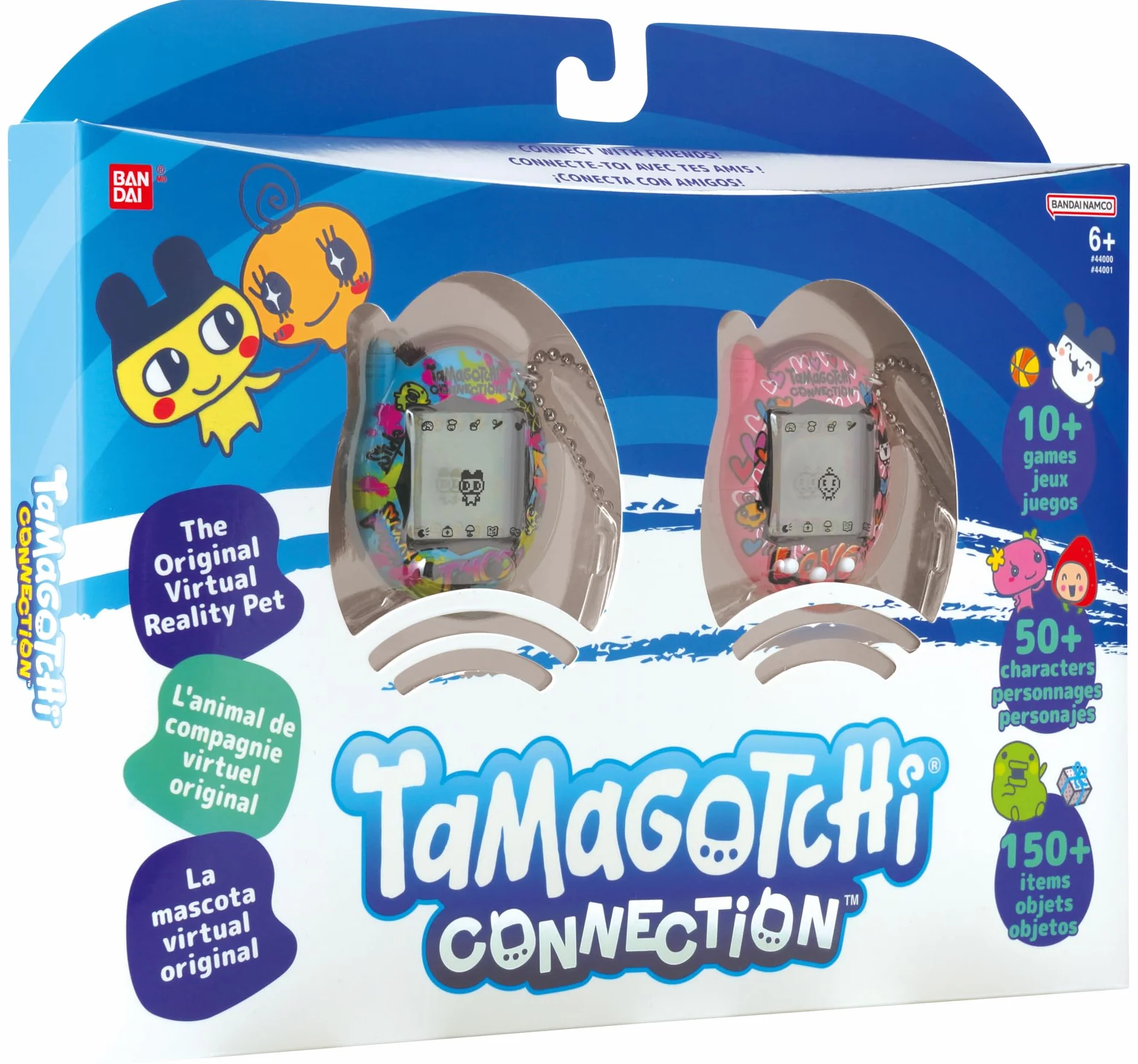 TAMAGOTCHI CONNECTION TRUE FRIENDS - BLUE GRAFFITTI & PINK GRAFFITTI