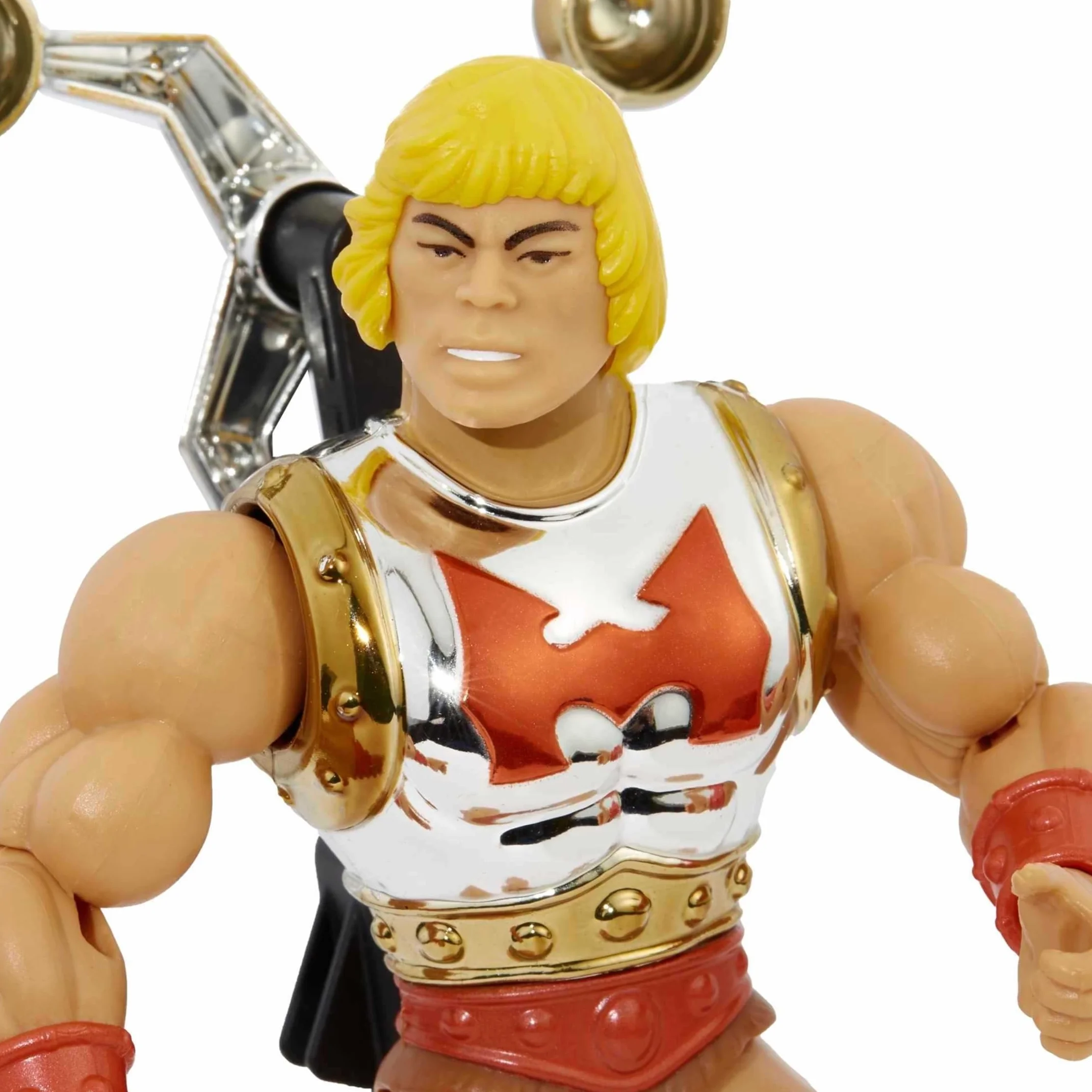 Masters of the Universe Origins He-Man Supercios Figurka Deluxe (ok 14 cm) do zabawy i kolekcjonowania, prezent dla dzieci od 6 roku życia i dorosłych kolekcjonerów, HDT22