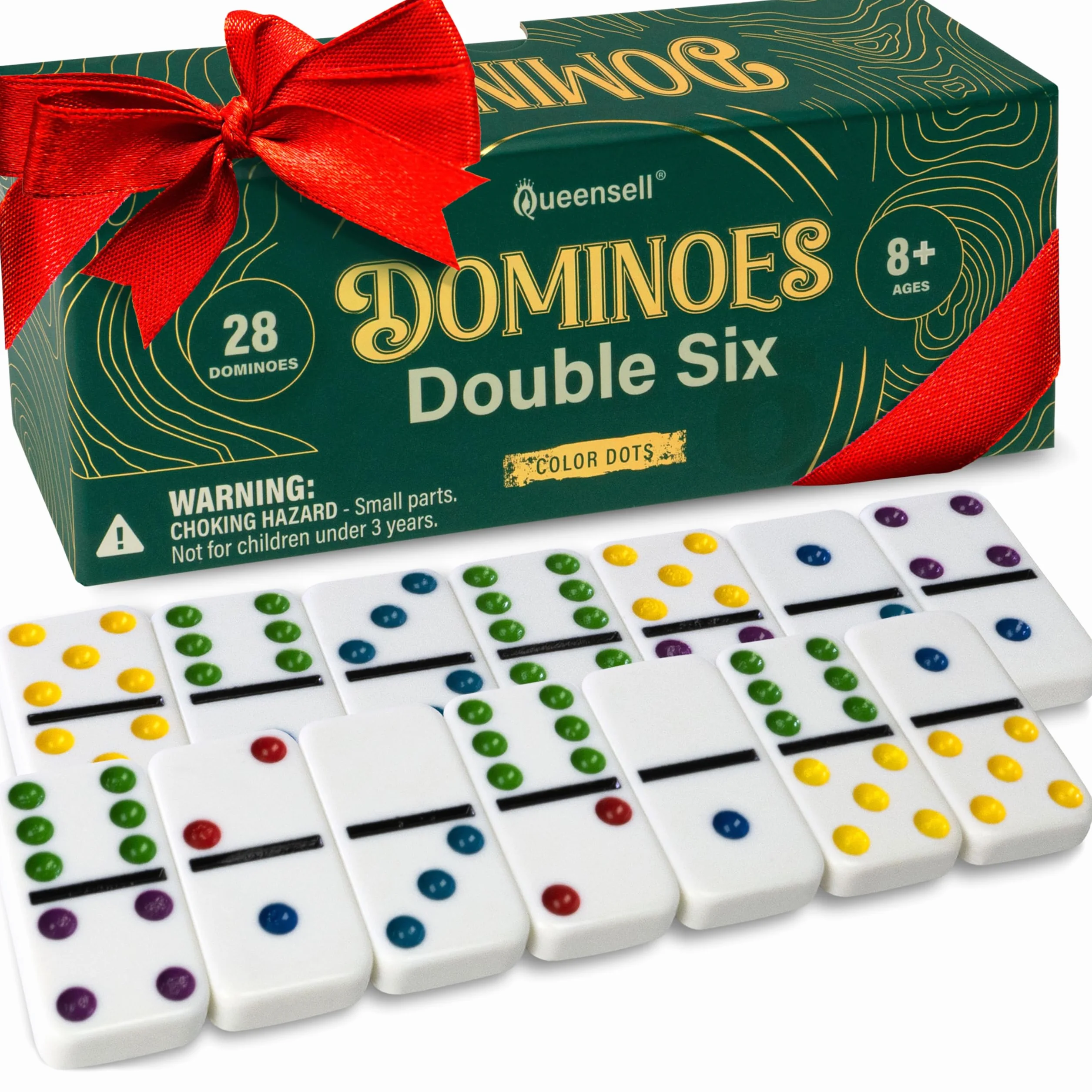 Queensell Domino D6 Collor Dots
