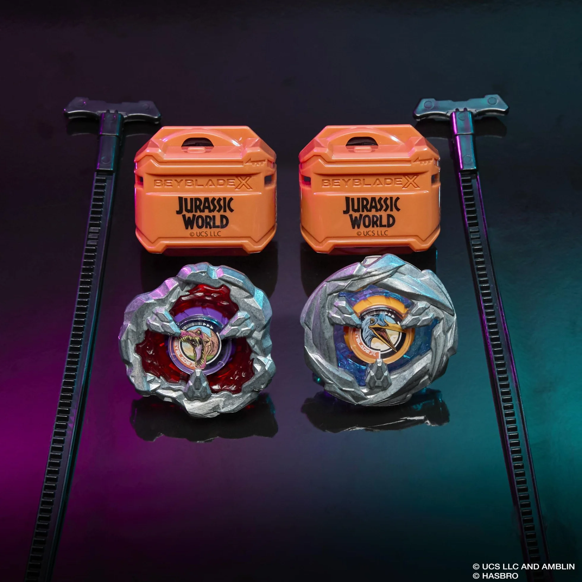 Wielopak Beyblade X/Jurassic World Collab Spinosaurus kontra Quetzalcoatlus
