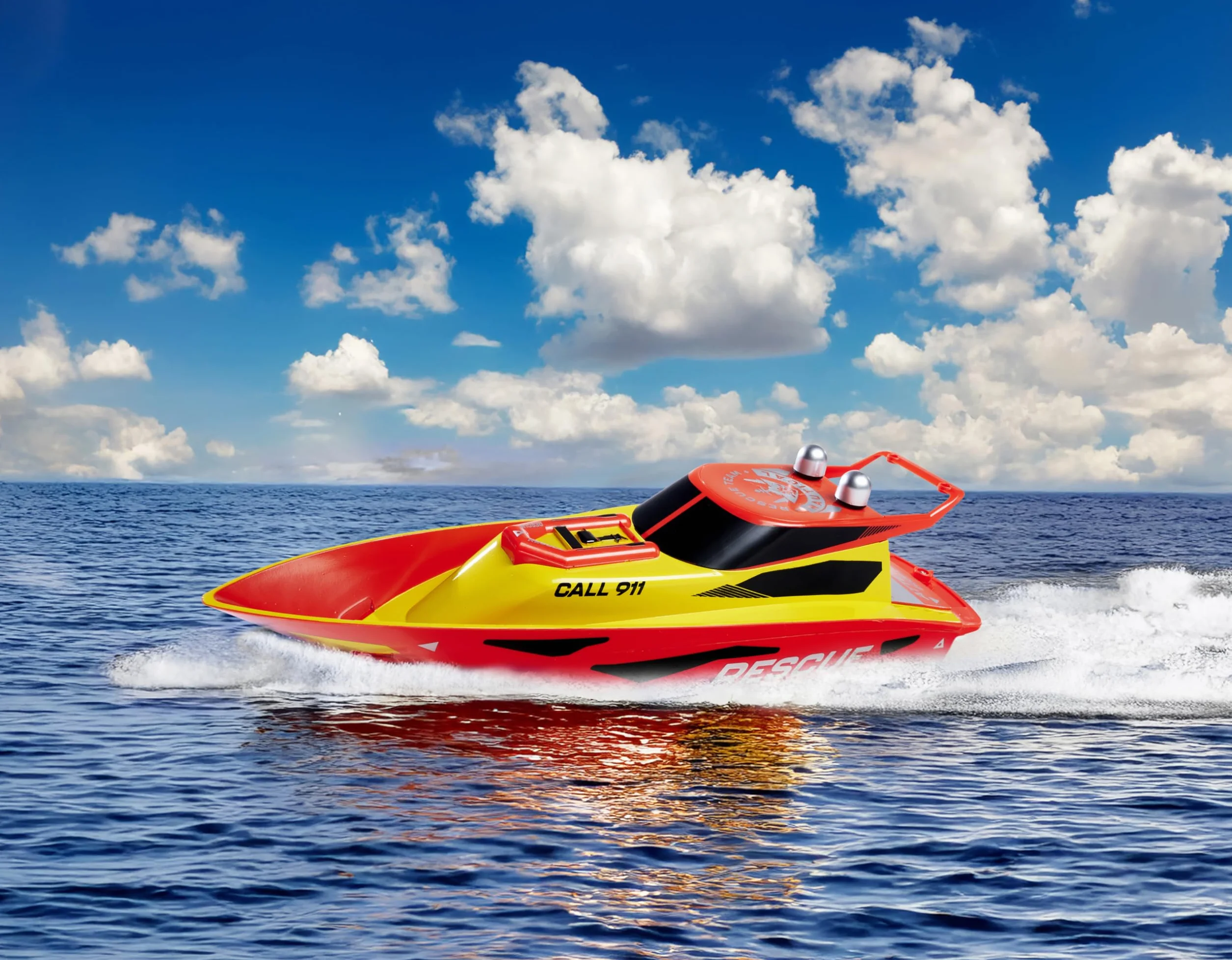 Carson RC Rescue 2.4G RTR zdalnie sterowana łódź RC zabawka dla dzieci i dorosłych