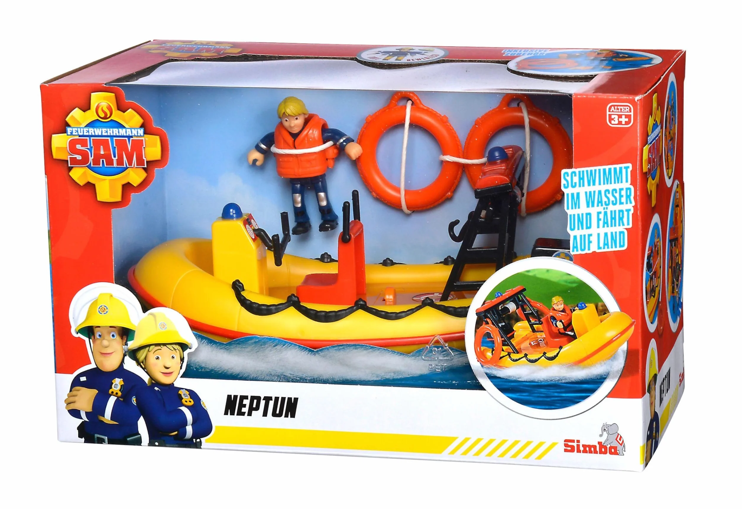 Sam Neptune, Boot mit Figur