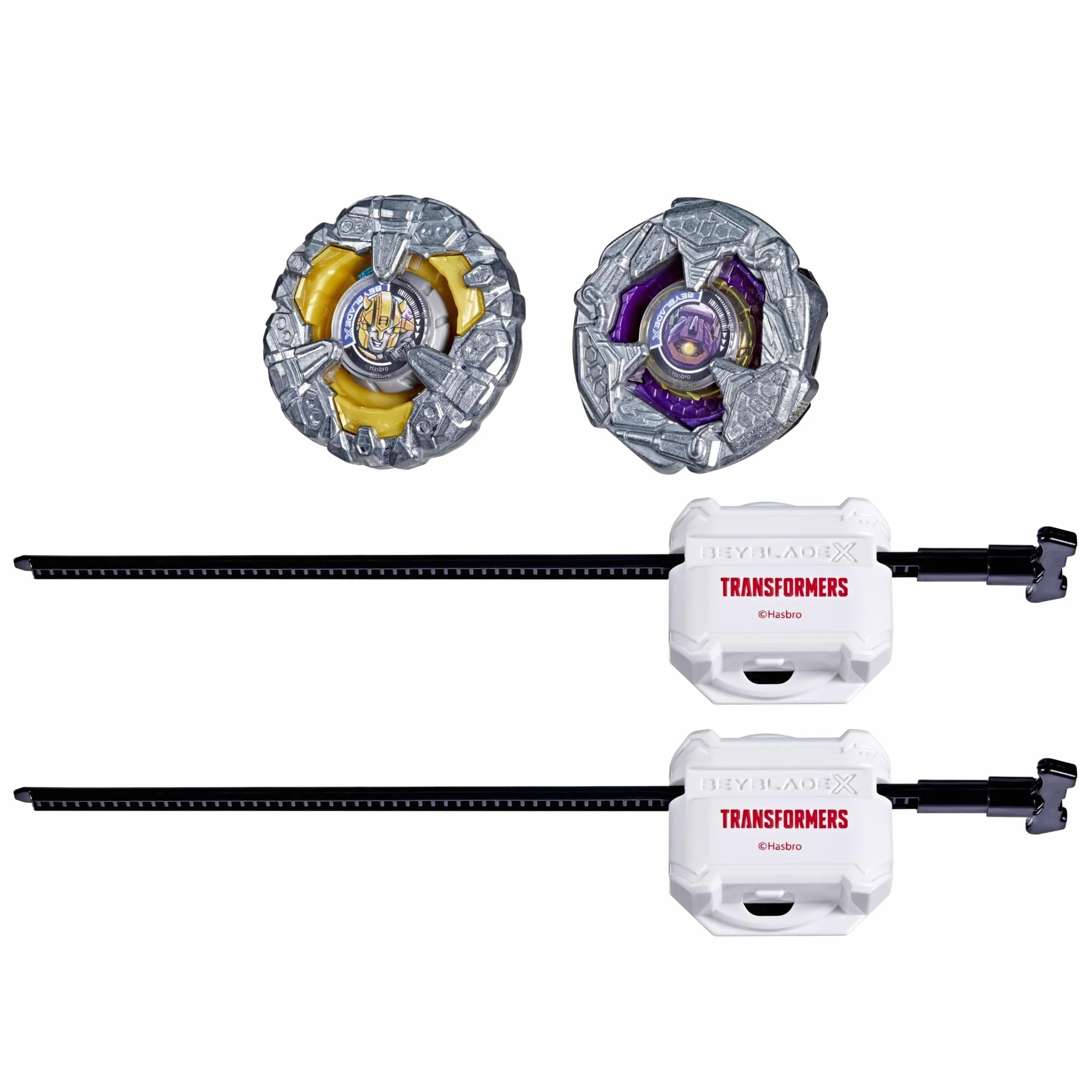 Beyblade X/Transformers Collab, Bumblebee 3-60GP kontra Shockwave 5-80O