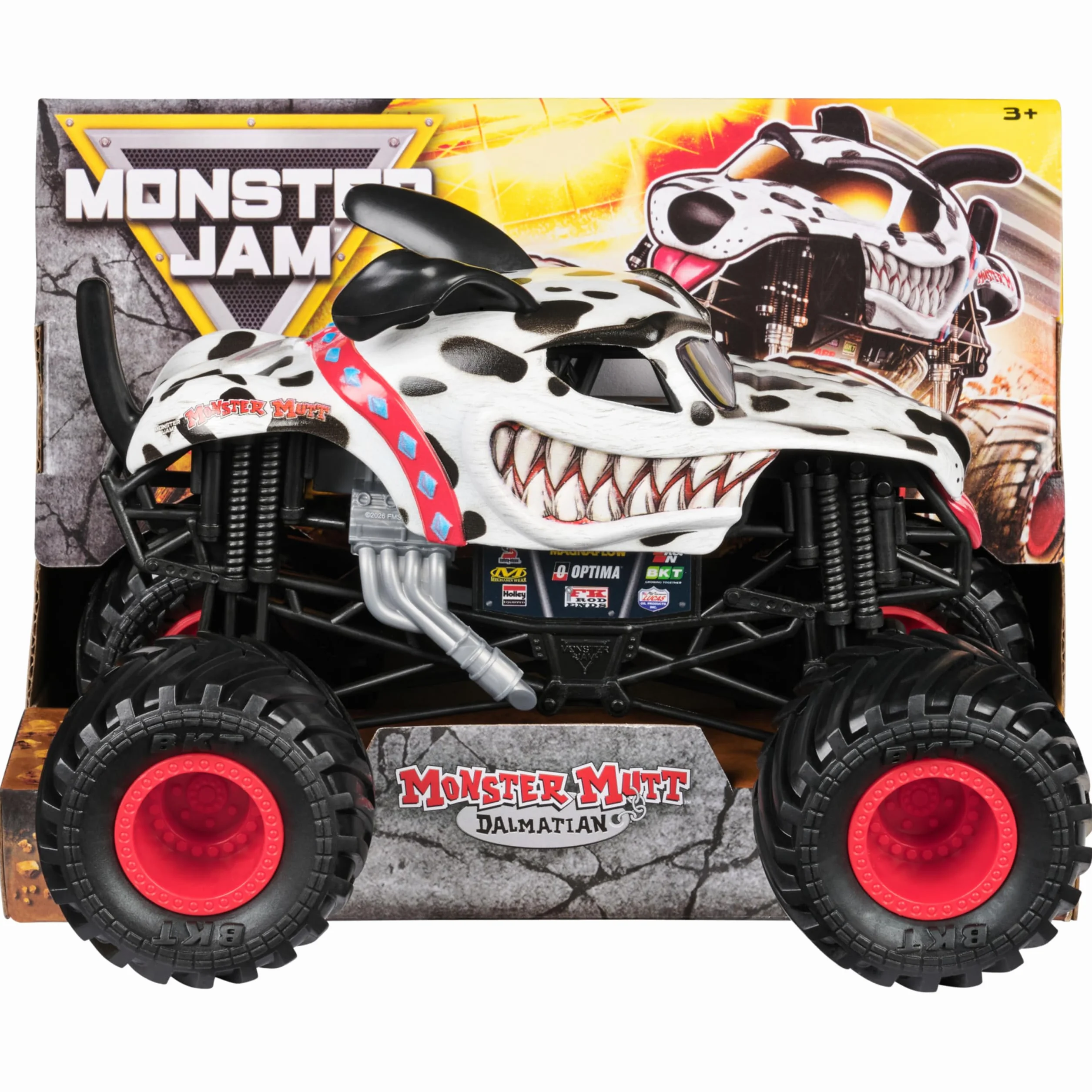 Monster Jam Zabawka samochód ciężarowy 1 do 24 mm dalmatyńczyk M27