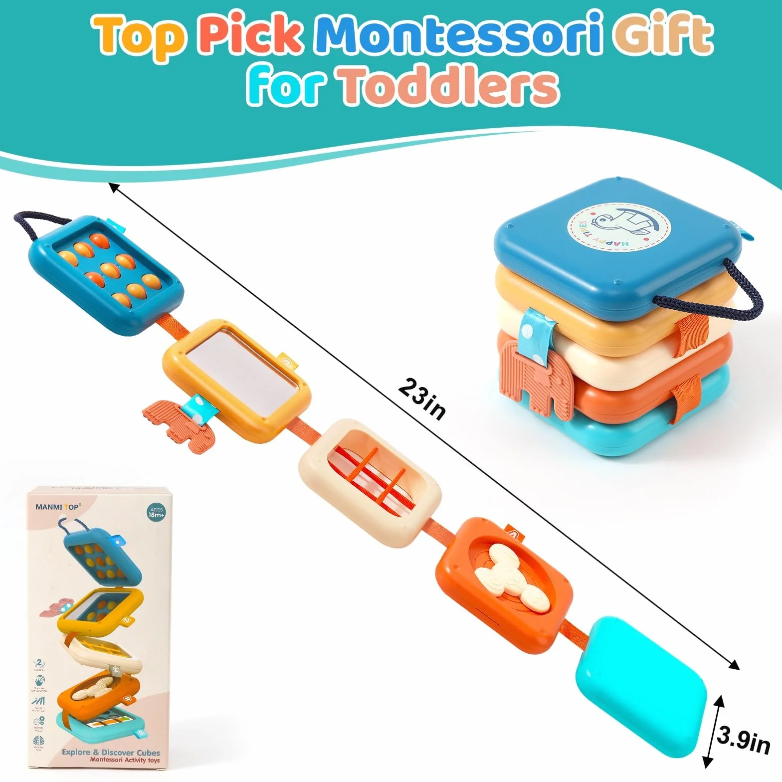 Busy Board zabawka Montessori, 2 lata, 8 w 1, gry edukacyjne, zabawki rozwojowe, gry samoloty, samochód, dziecko, podróże, prezent dla dzieci, chłopców, dziewcząt, 1-5 lat, urodziny, Boże