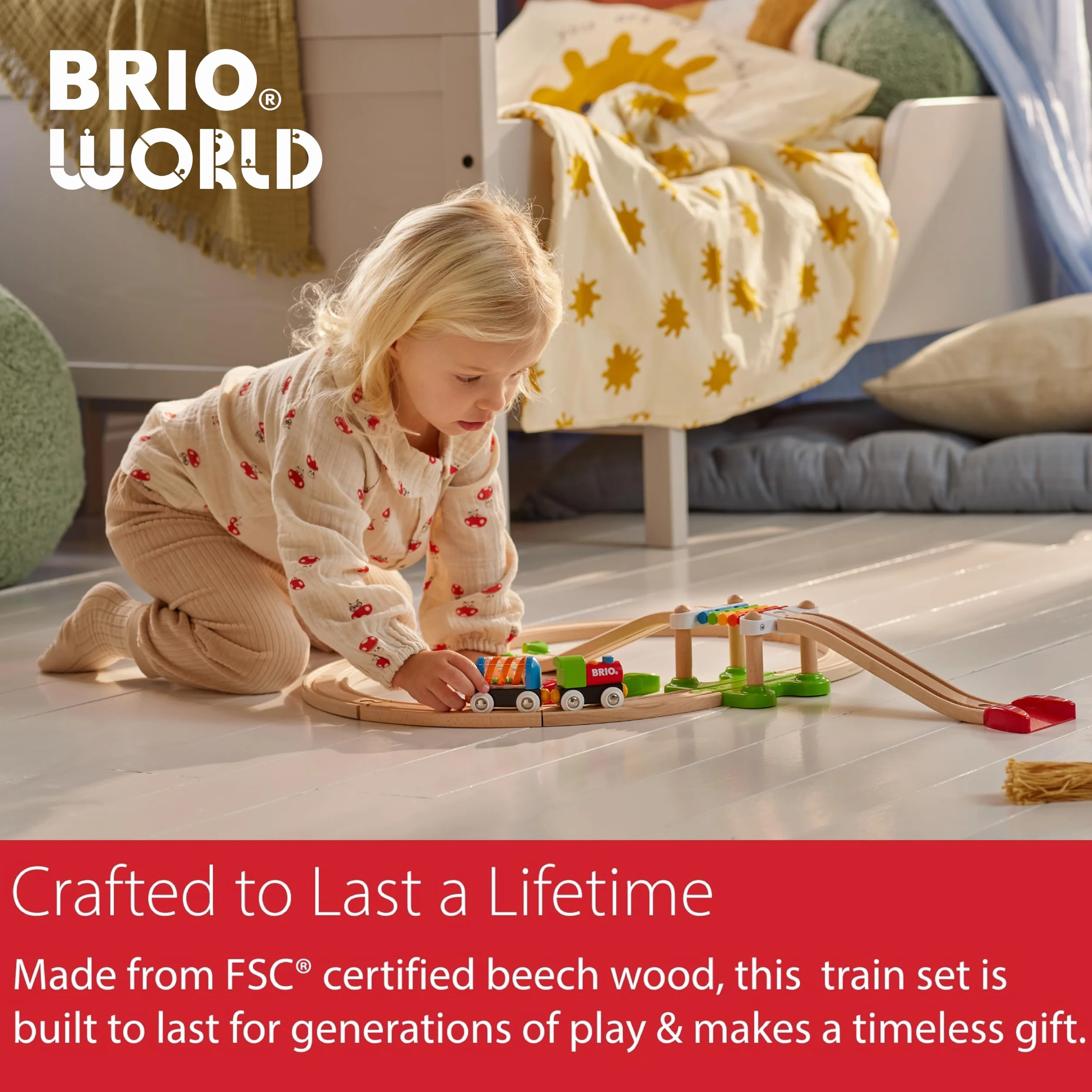 BRIO My First Railway zestaw pociągu dla początkujących zabawka dla dzieci w wieku od 18 miesięcy kompatybilny ze wszystkimi zestawami pociągów BRIO