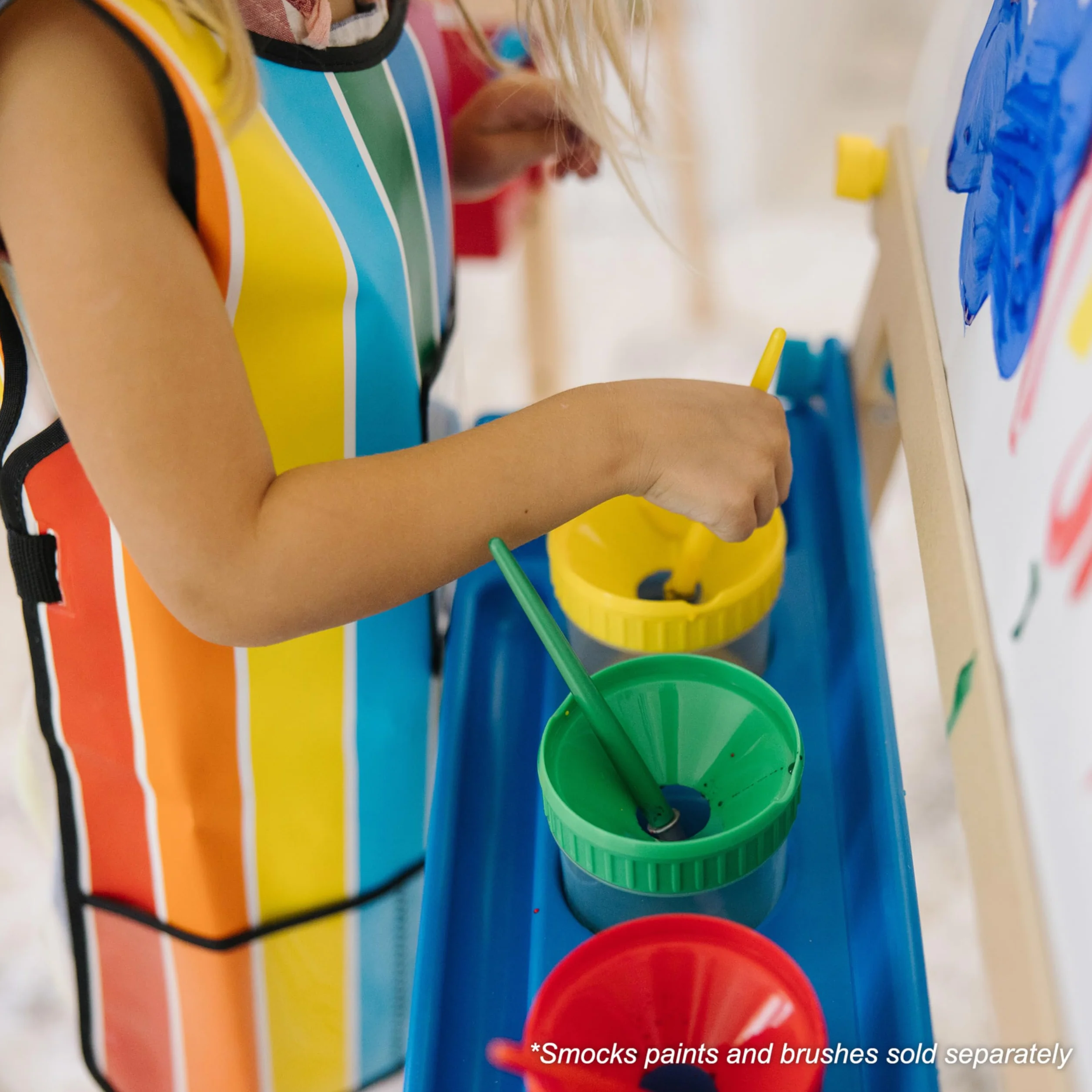 Melissa & Doug Zestaw akcesoriów sztalugowych | Sztuka i rzemiosło | Materiały plastyczne | 3+ | Prezent dla chłopca lub dziewczynki, wielokolorowy