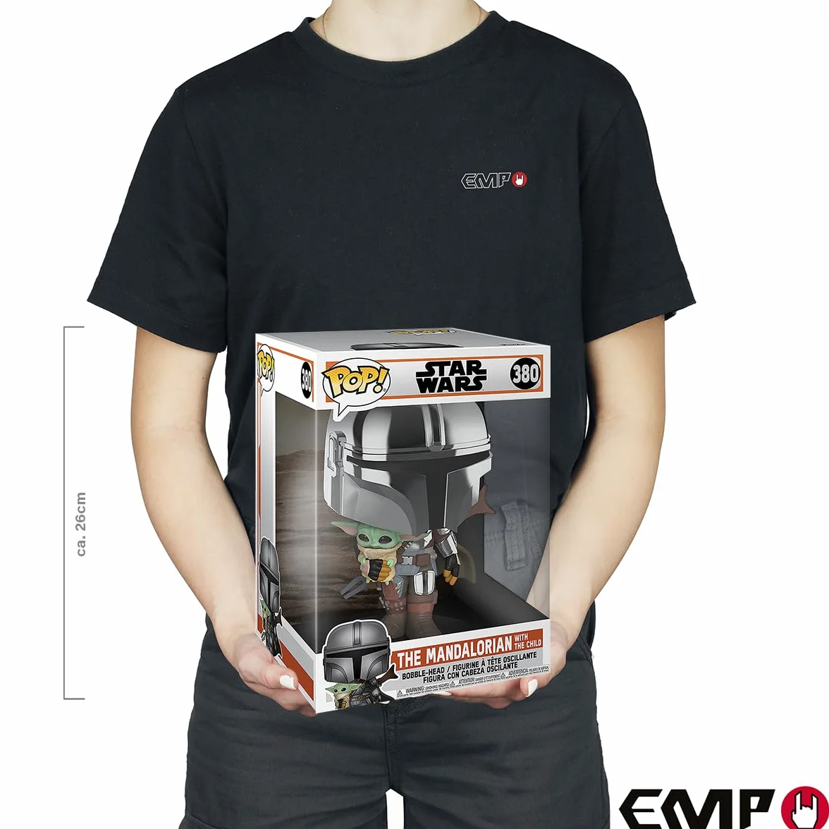 Funko 49931 POP Star Wars: Mandalorian-10 Mandalorian (z chromowaną zbroją) kolekcjonerska zabawka, wielokolorowa