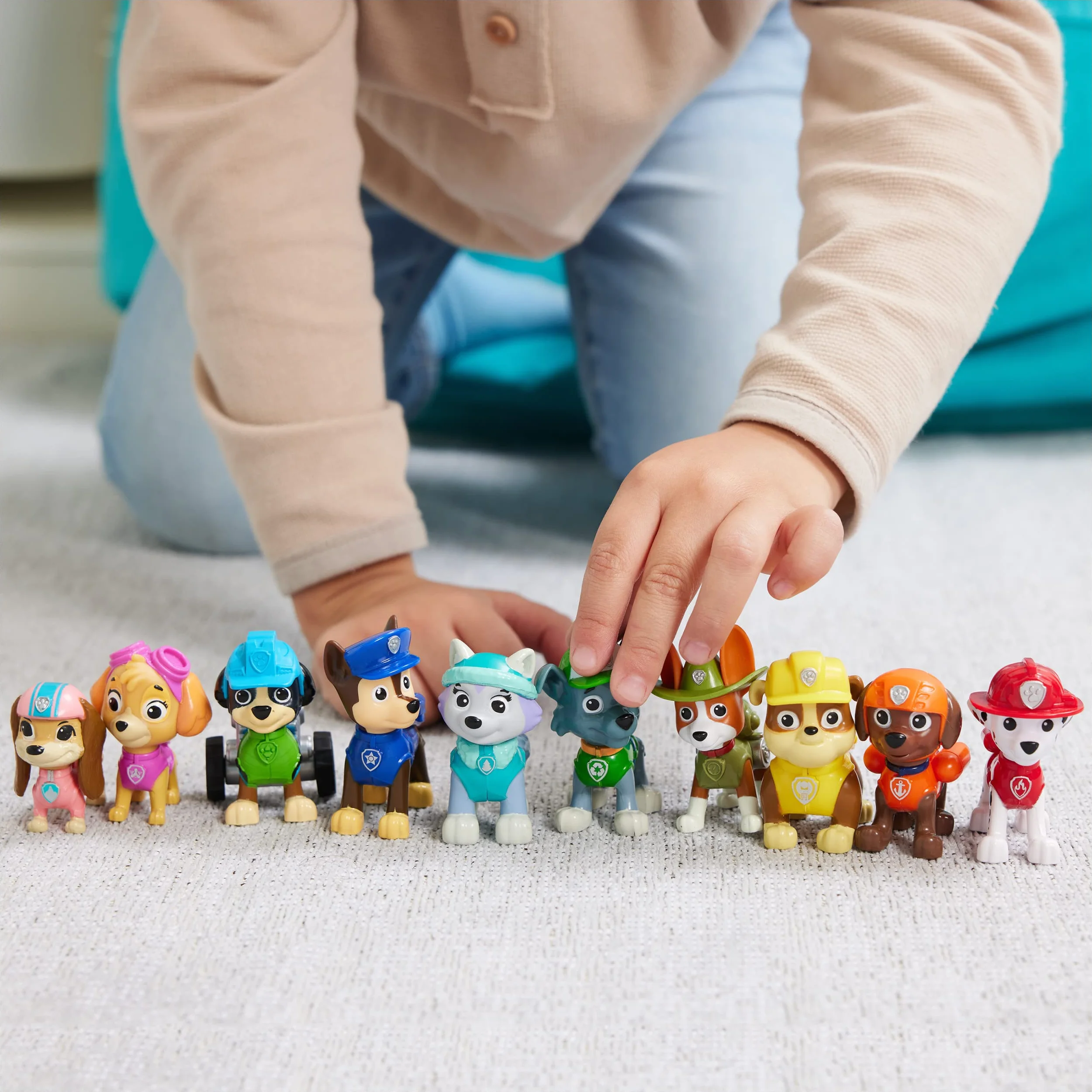 AW Patrol, 10th Anniversary, zestaw upominkowy z 10 figurkami kolekcjonerskimi, zabawki dla dzieci w wieku od 3 lat