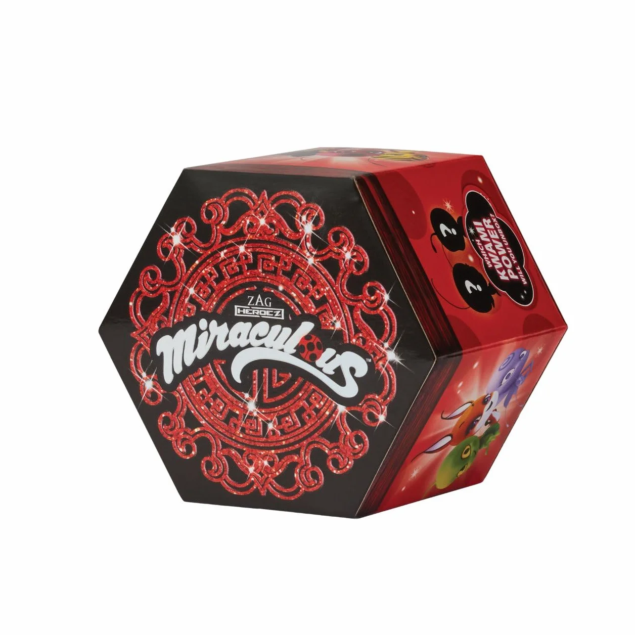 Miraculous Bandai Kwami pudełko niespodzianka – Kwami minifigurka do kolekcjonowania w pudełku Miracle Box – losowo wybrany model – P50500